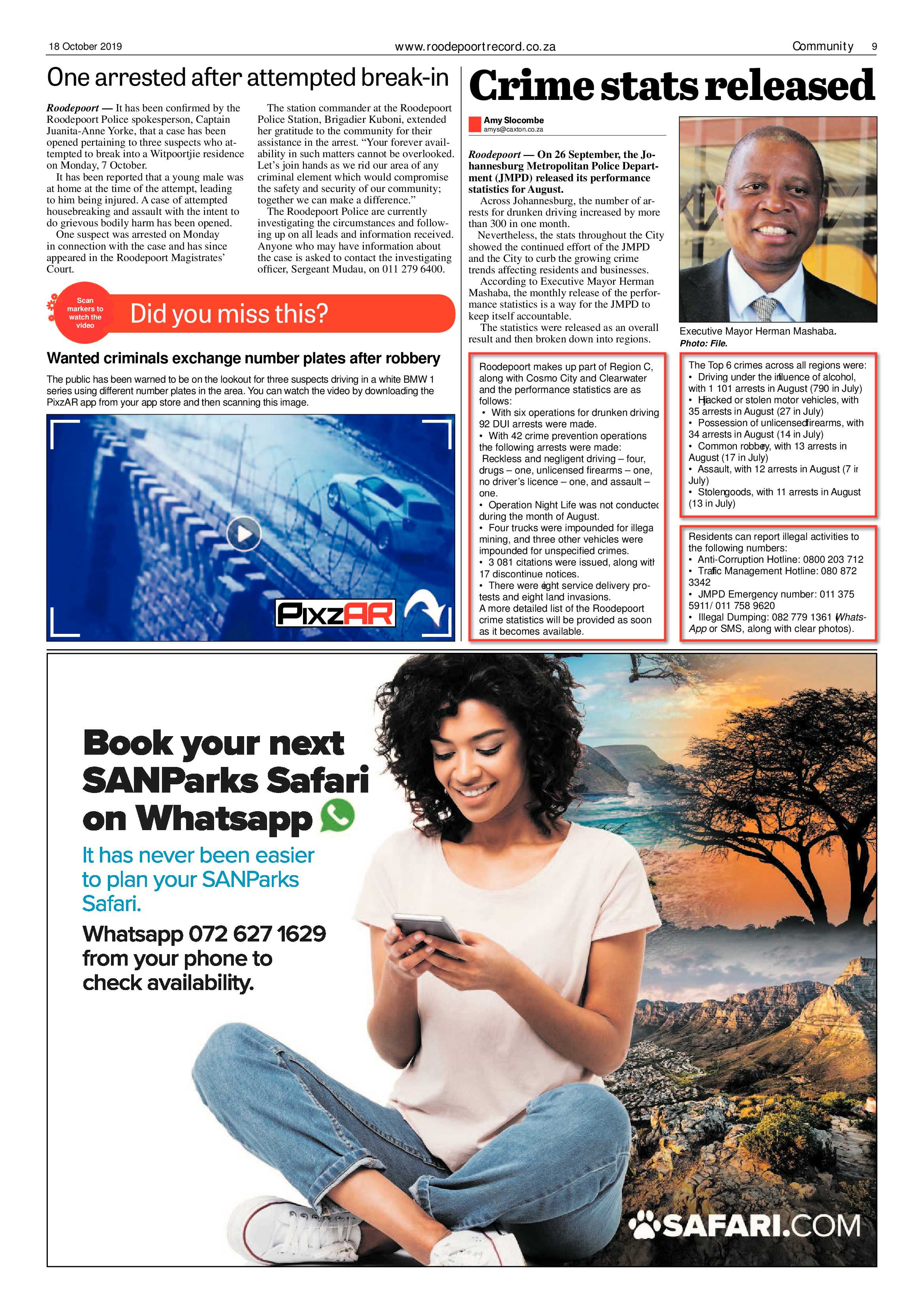Roodepoort Record 18 October 2019 page 9