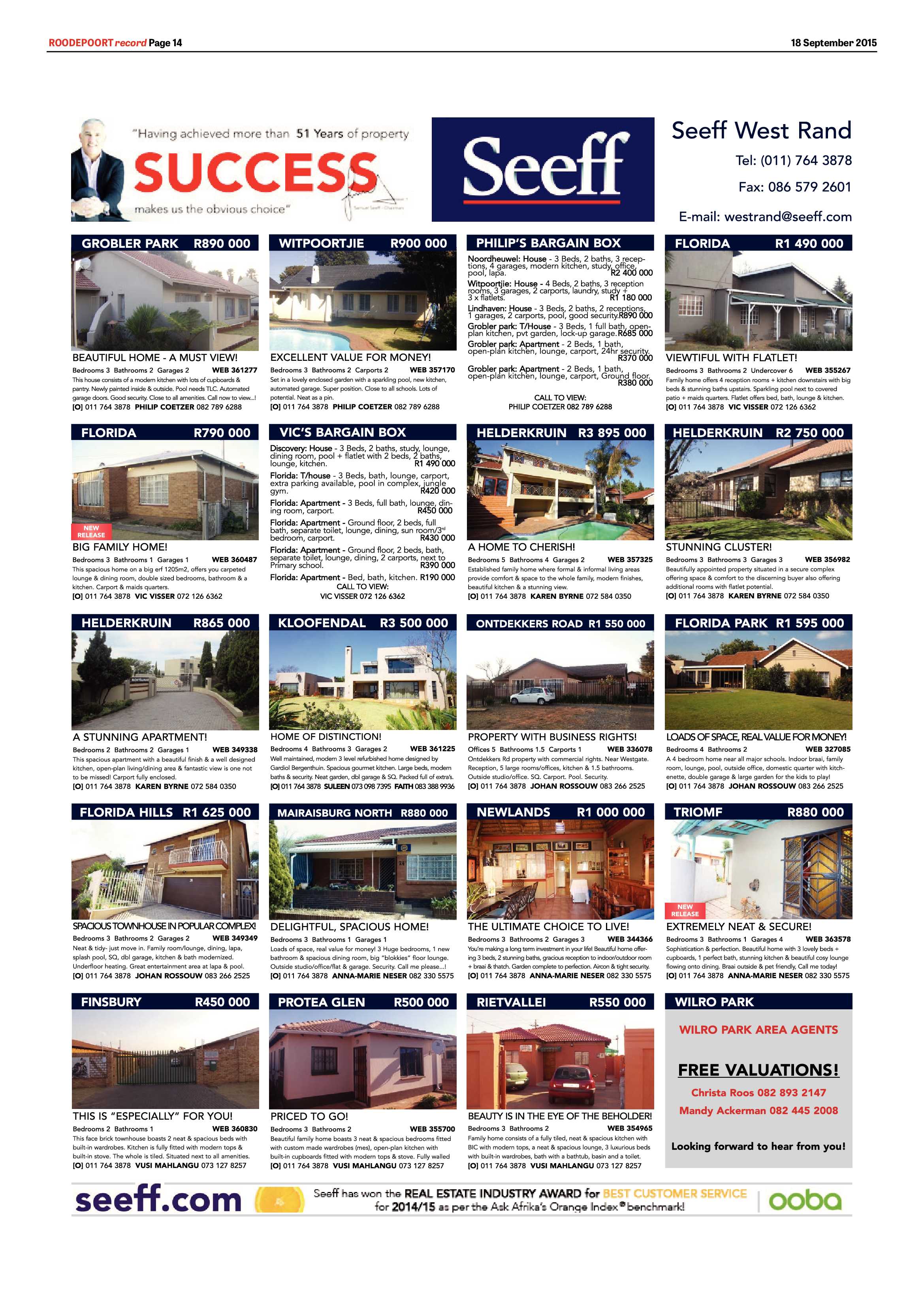 Roodepoort Record 18 September 2015 page 20