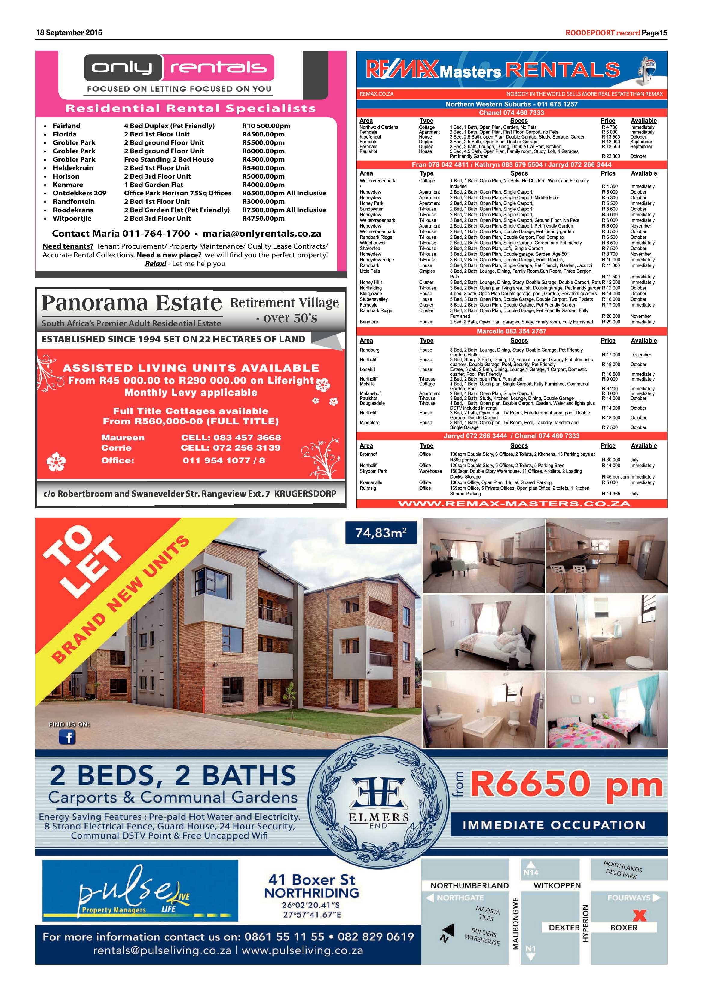 Roodepoort Record 18 September 2015 page 21
