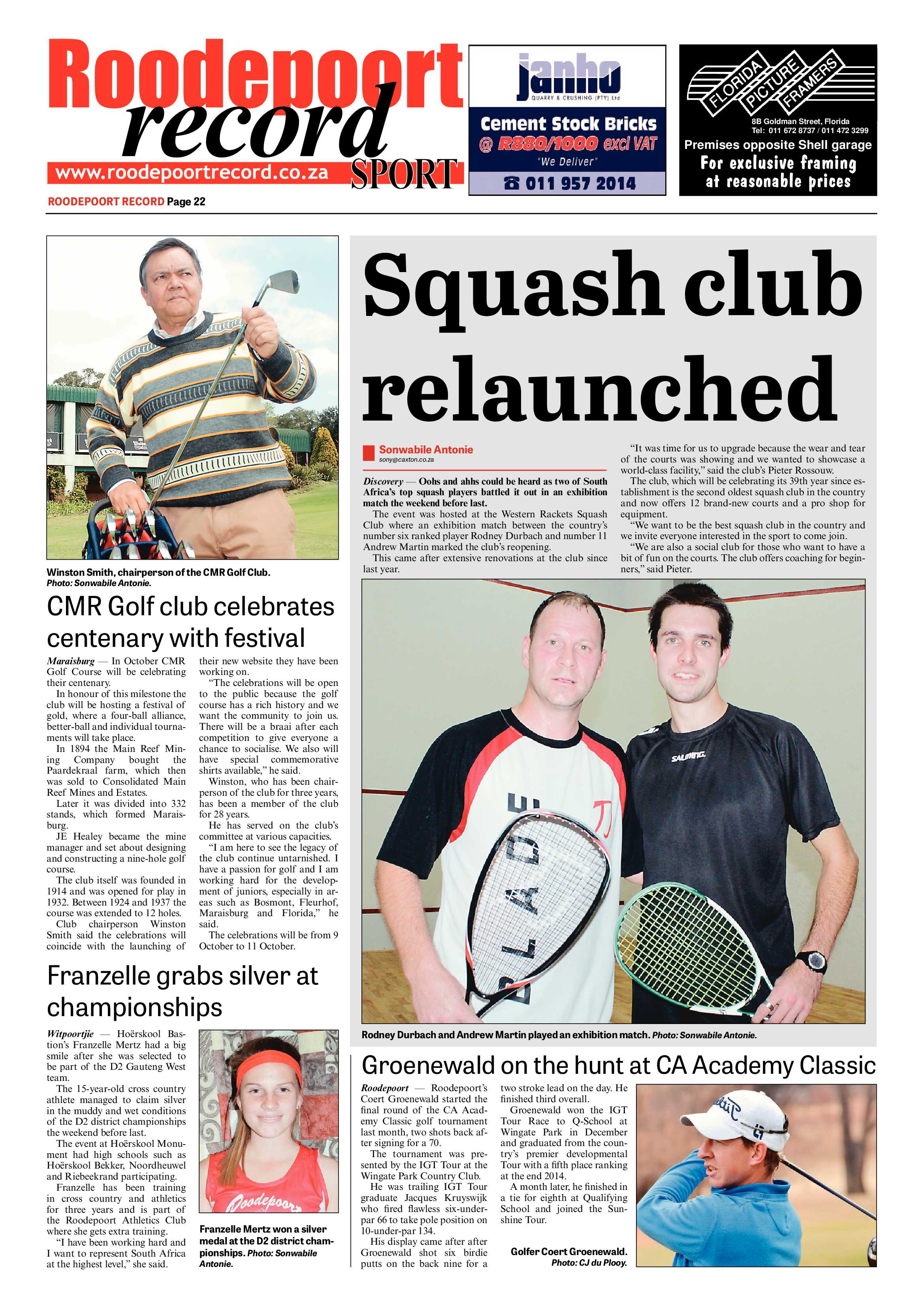 Roodepoort Record 18 September 2015 page 28