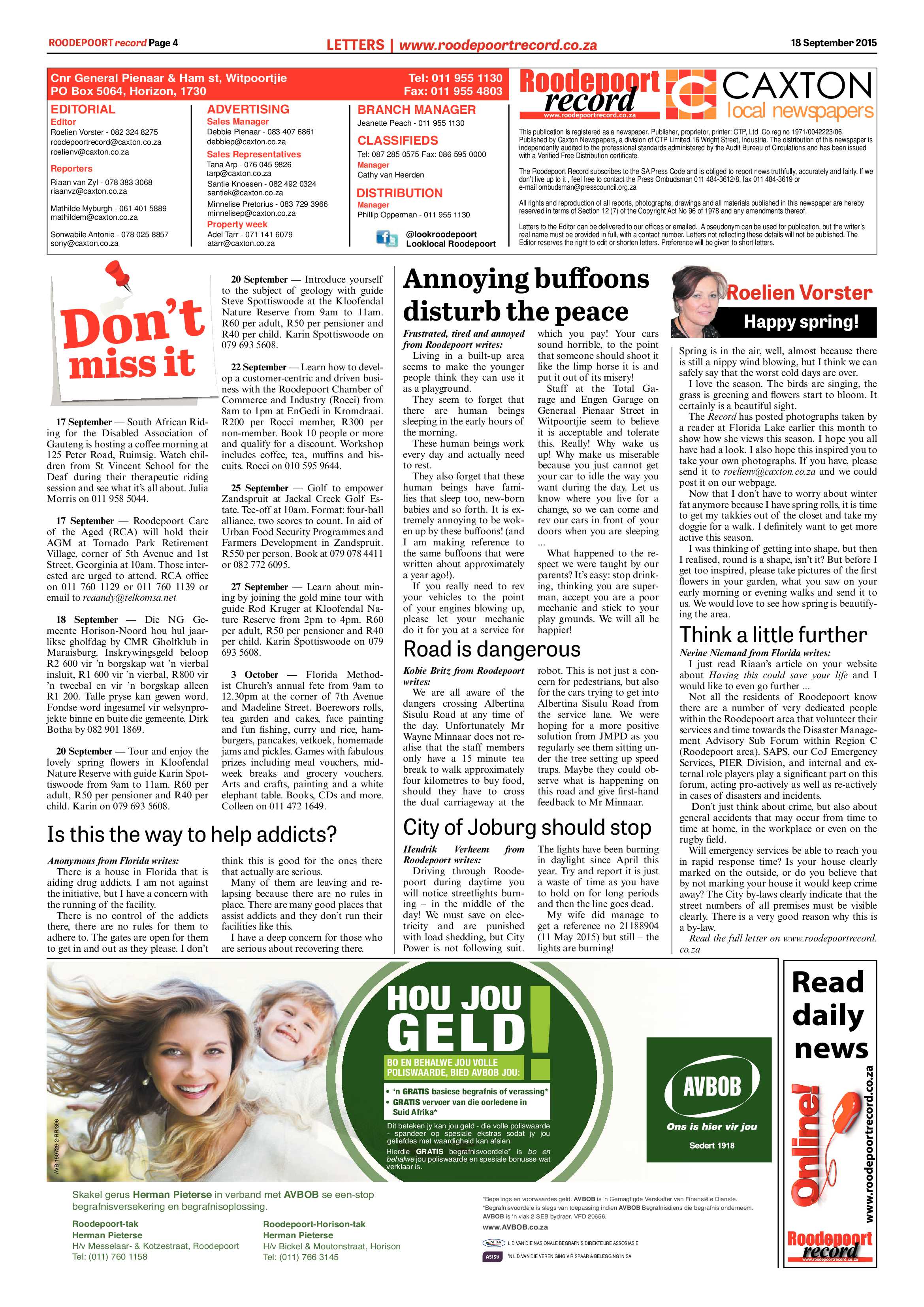 Roodepoort Record 18 September 2015 page 4