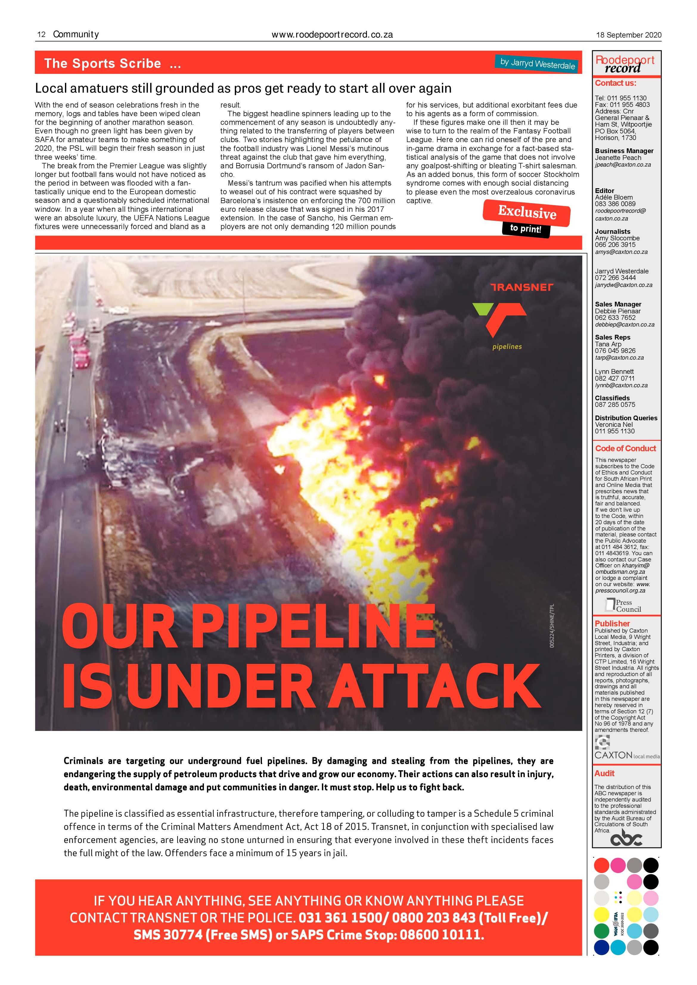 Roodepoort Record 18 September 2020 page 12