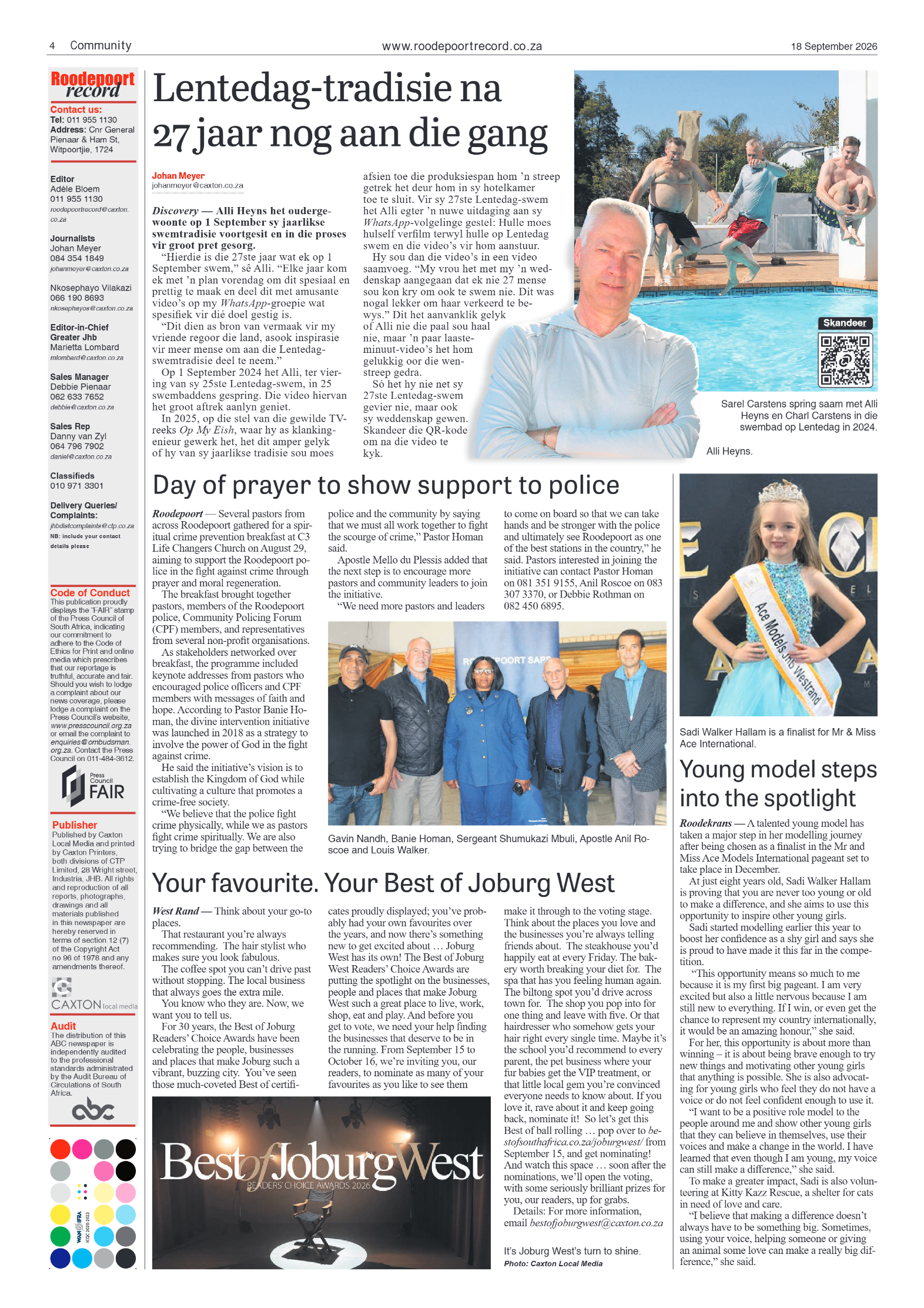 Roodepoort Record 18 September 2026 page 4