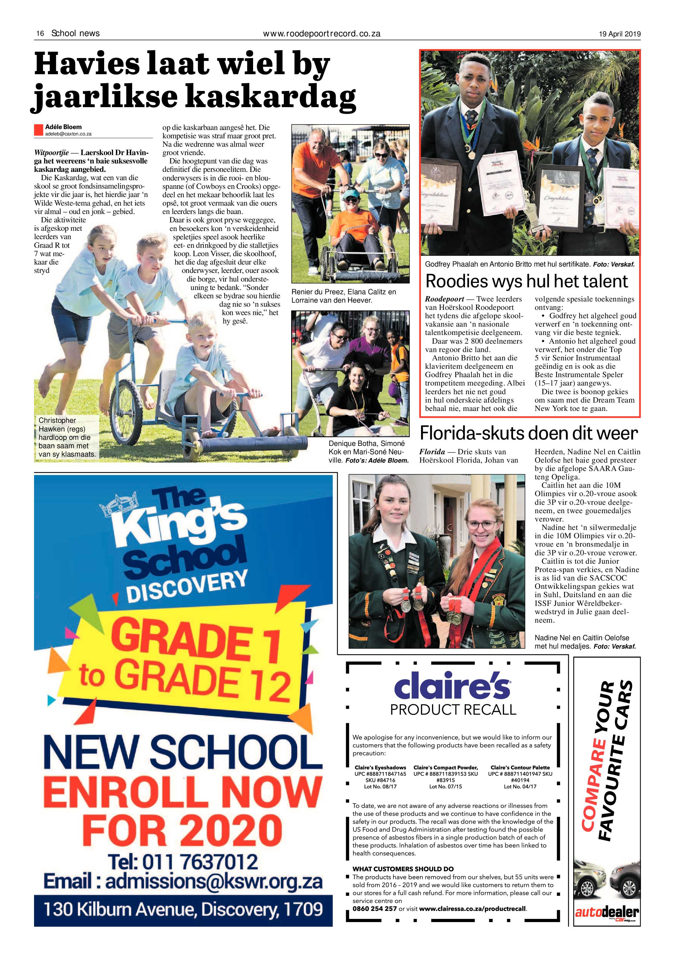 Roodepoort Record 19 April 2019 page 16