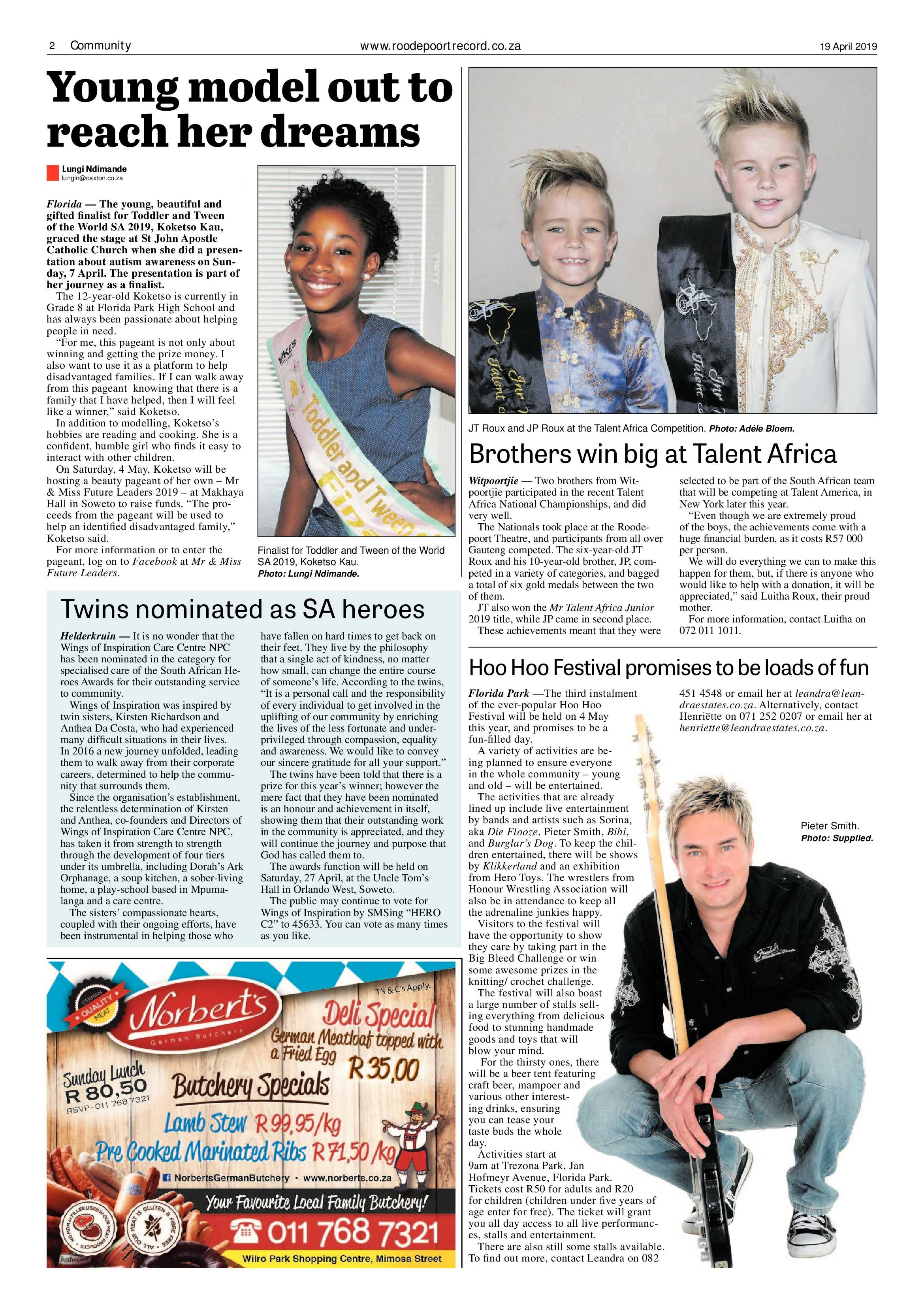 Roodepoort Record 19 April 2019 page 2