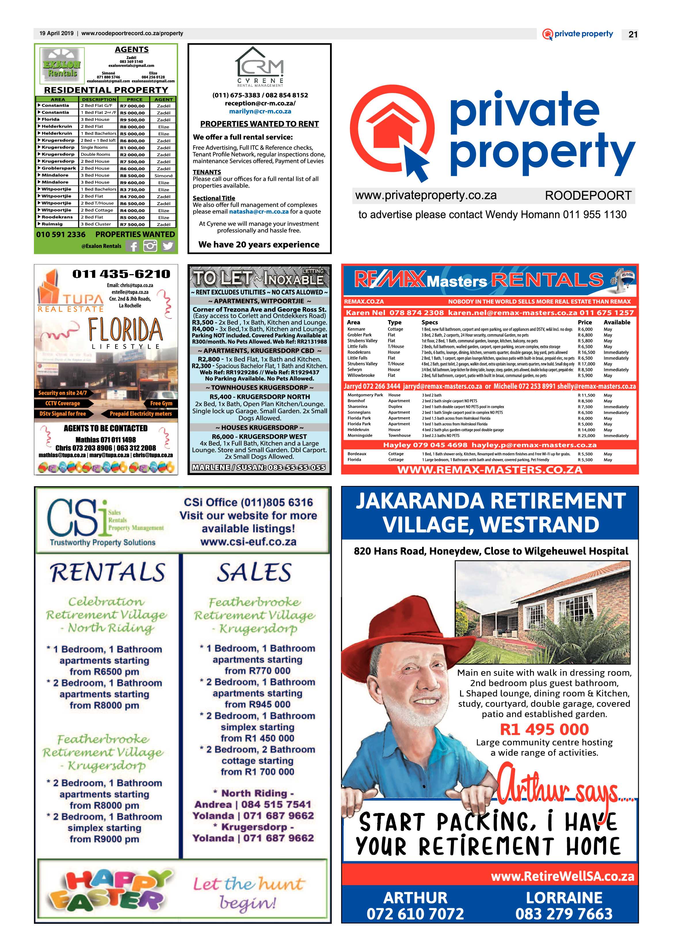 Roodepoort Record 19 April 2019 page 21