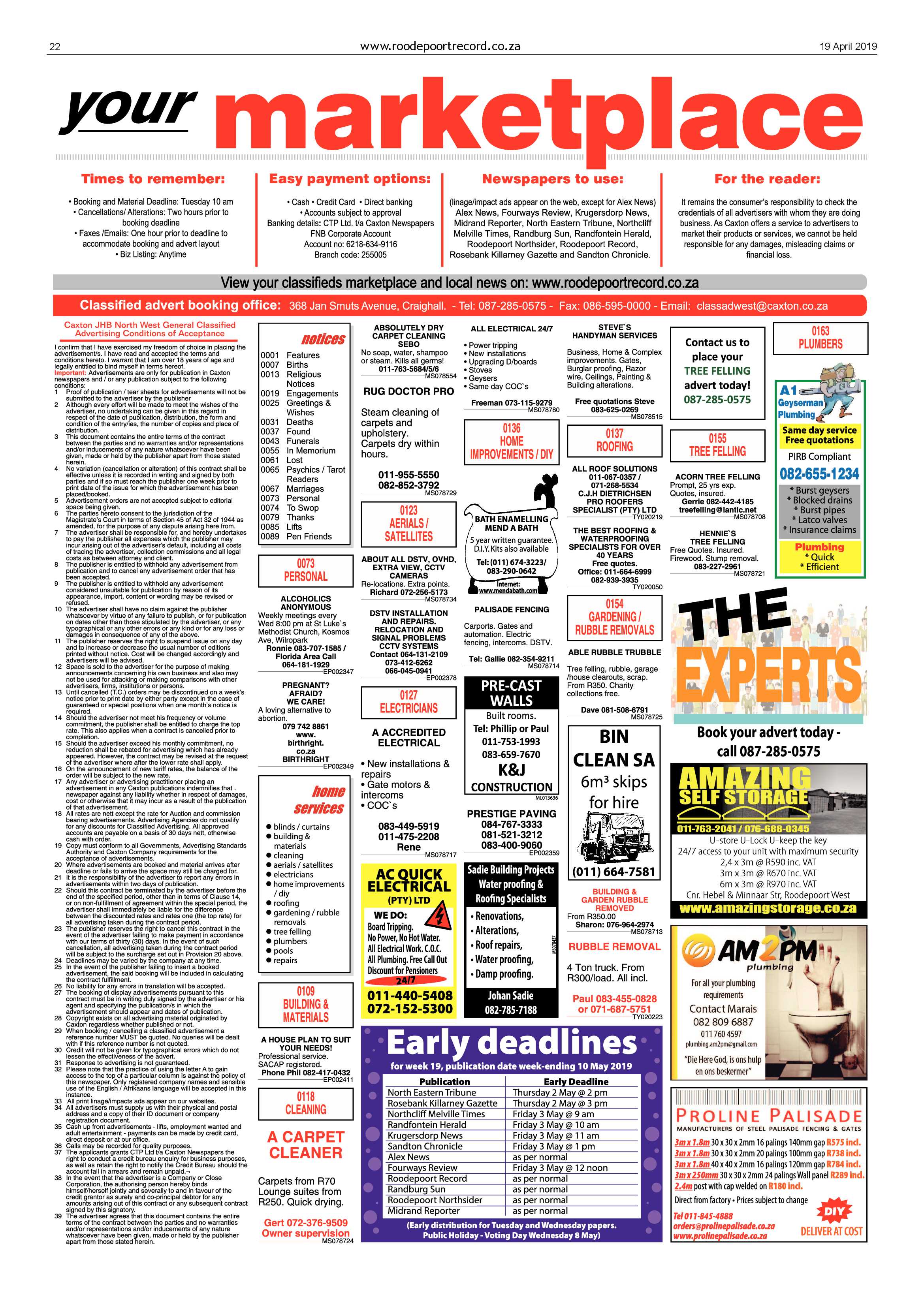 Roodepoort Record 19 April 2019 page 22