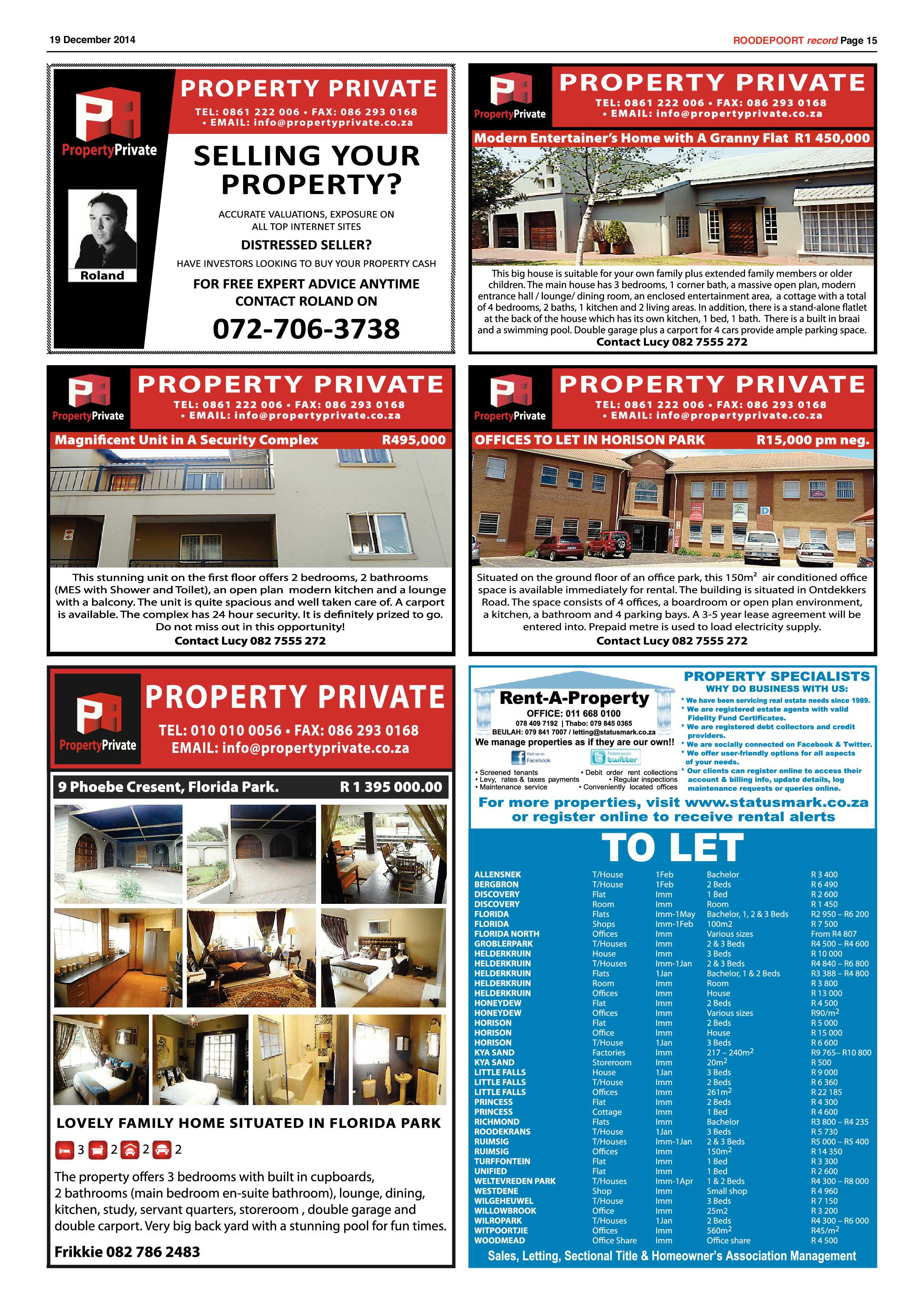 Roodepoort Record 19 December 2015 page 15