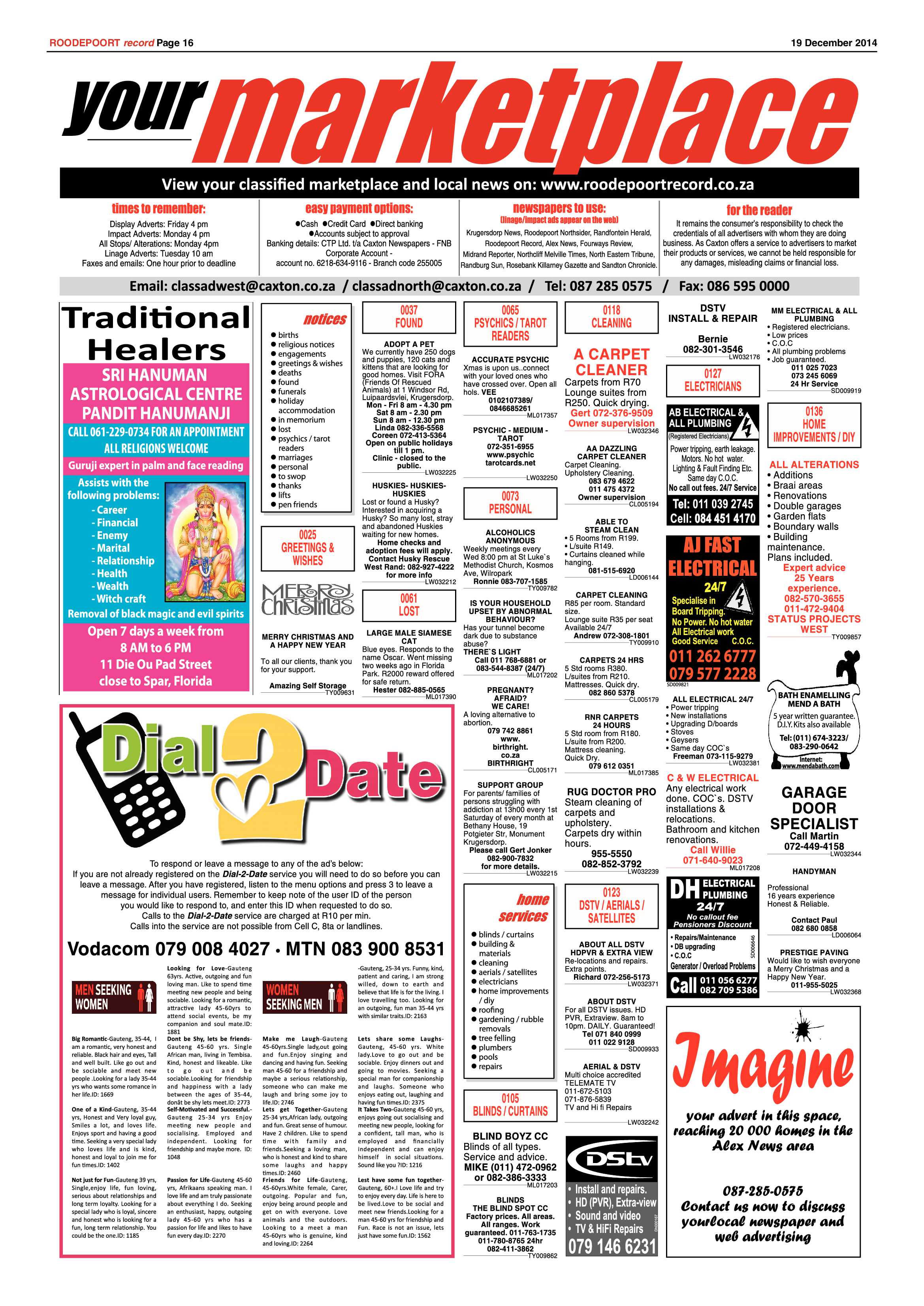 Roodepoort Record 19 December 2015 page 16