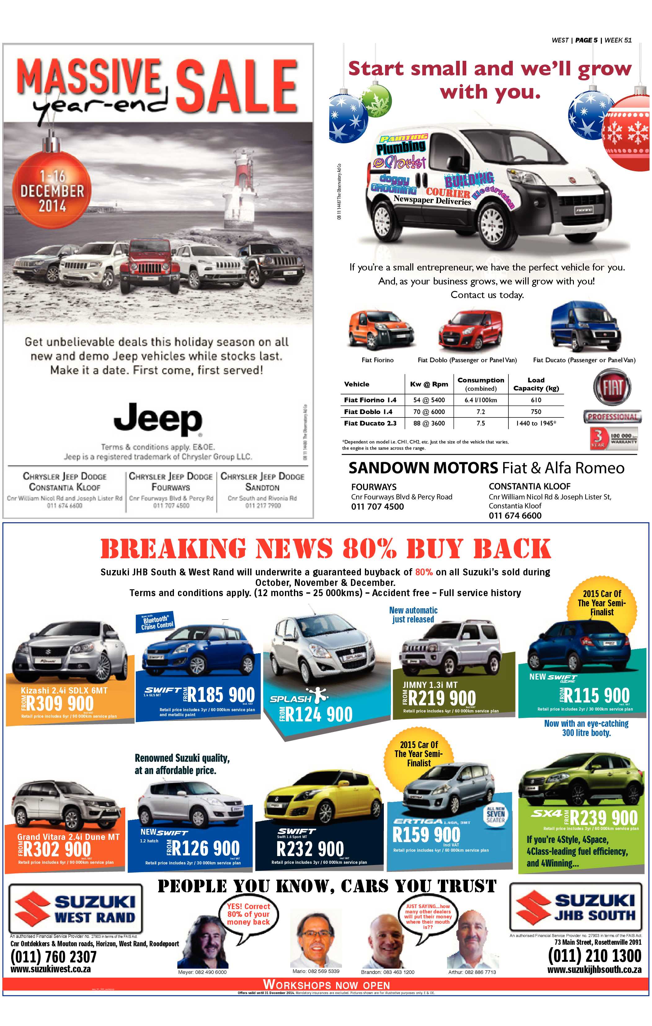 Roodepoort Record 19 December 2015 page 25