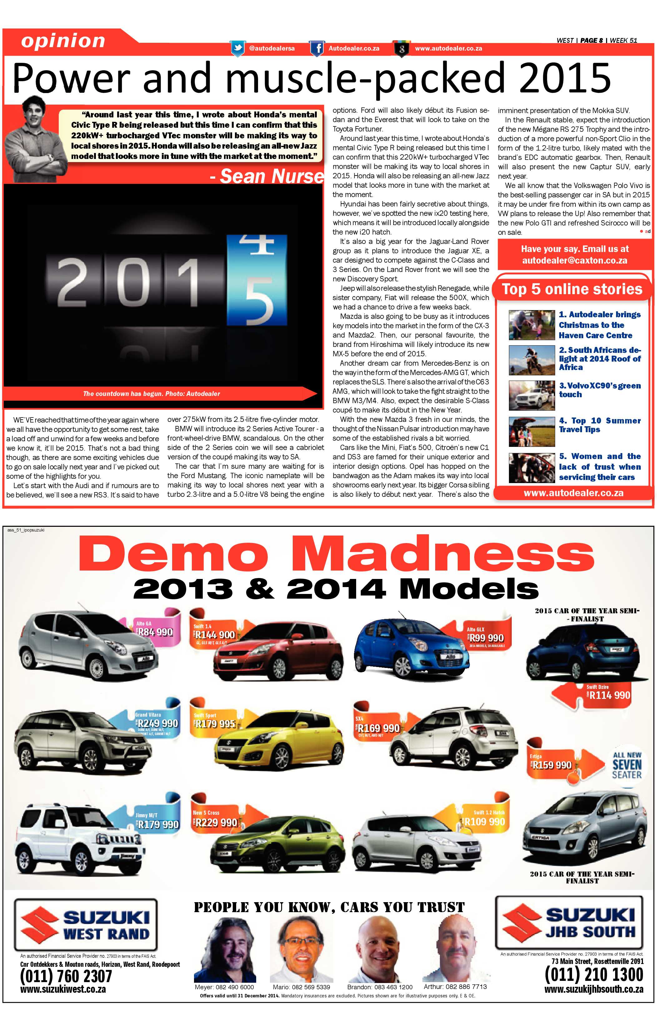 Roodepoort Record 19 December 2015 page 28