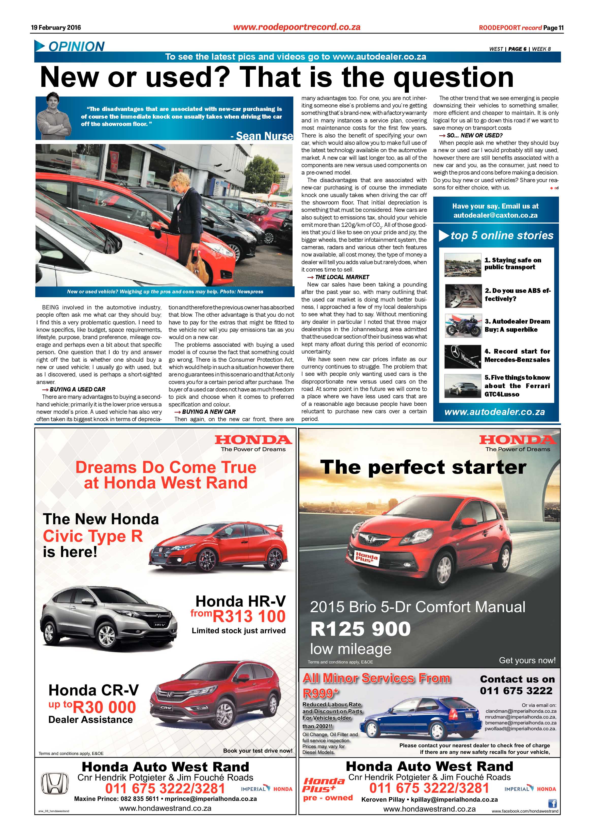 Roodepoort Record 19 February 2016 page 11