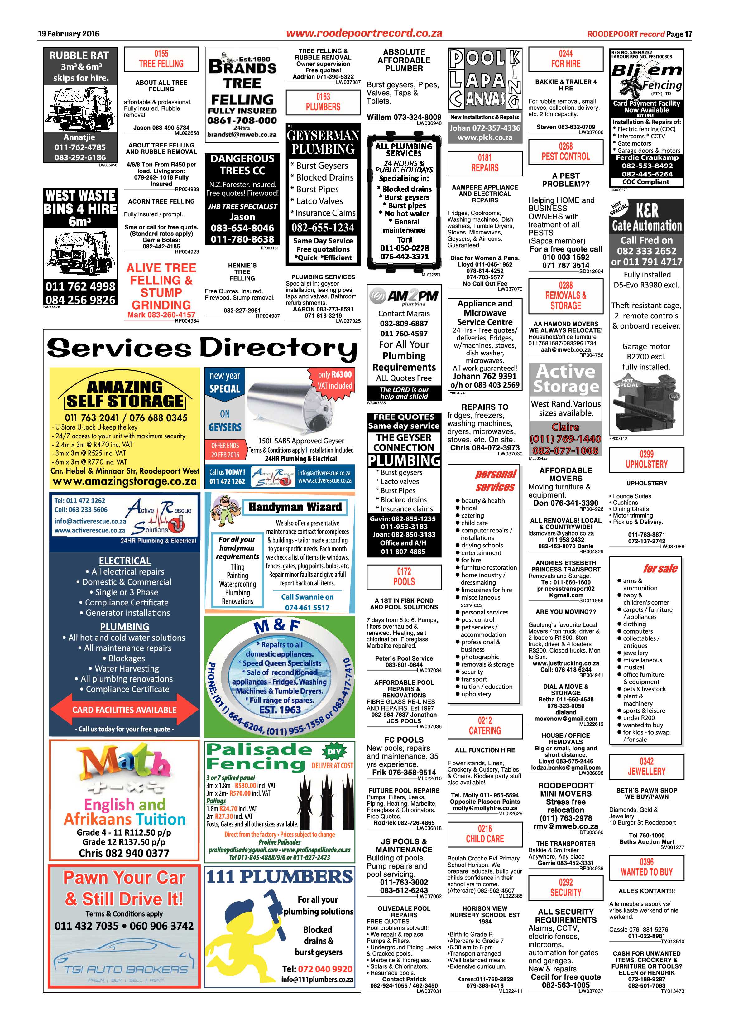 Roodepoort Record 19 February 2016 page 17