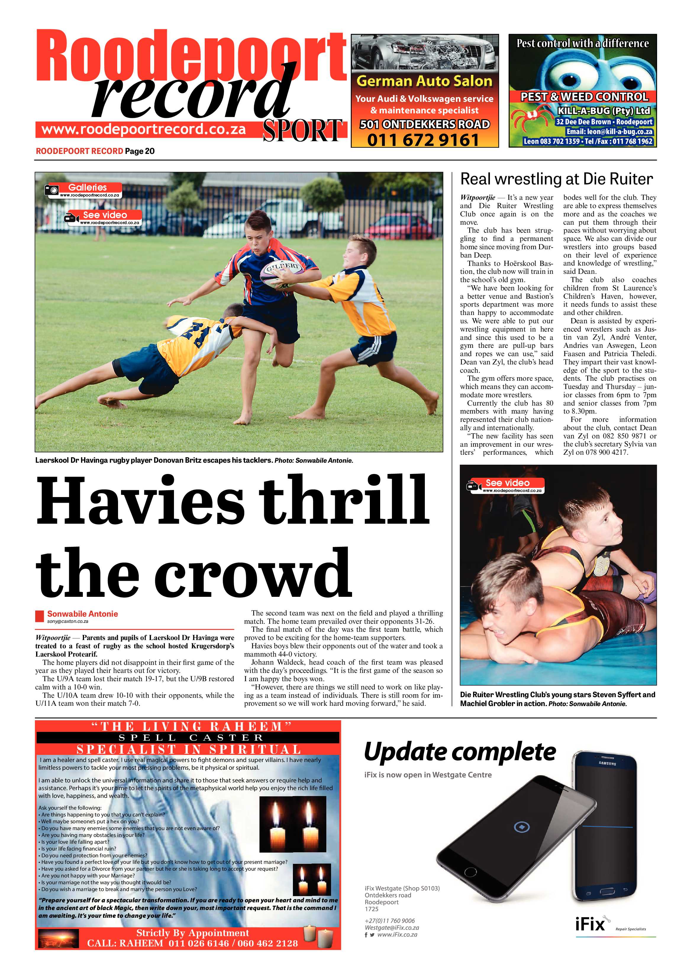 Roodepoort Record 19 February 2016 page 20