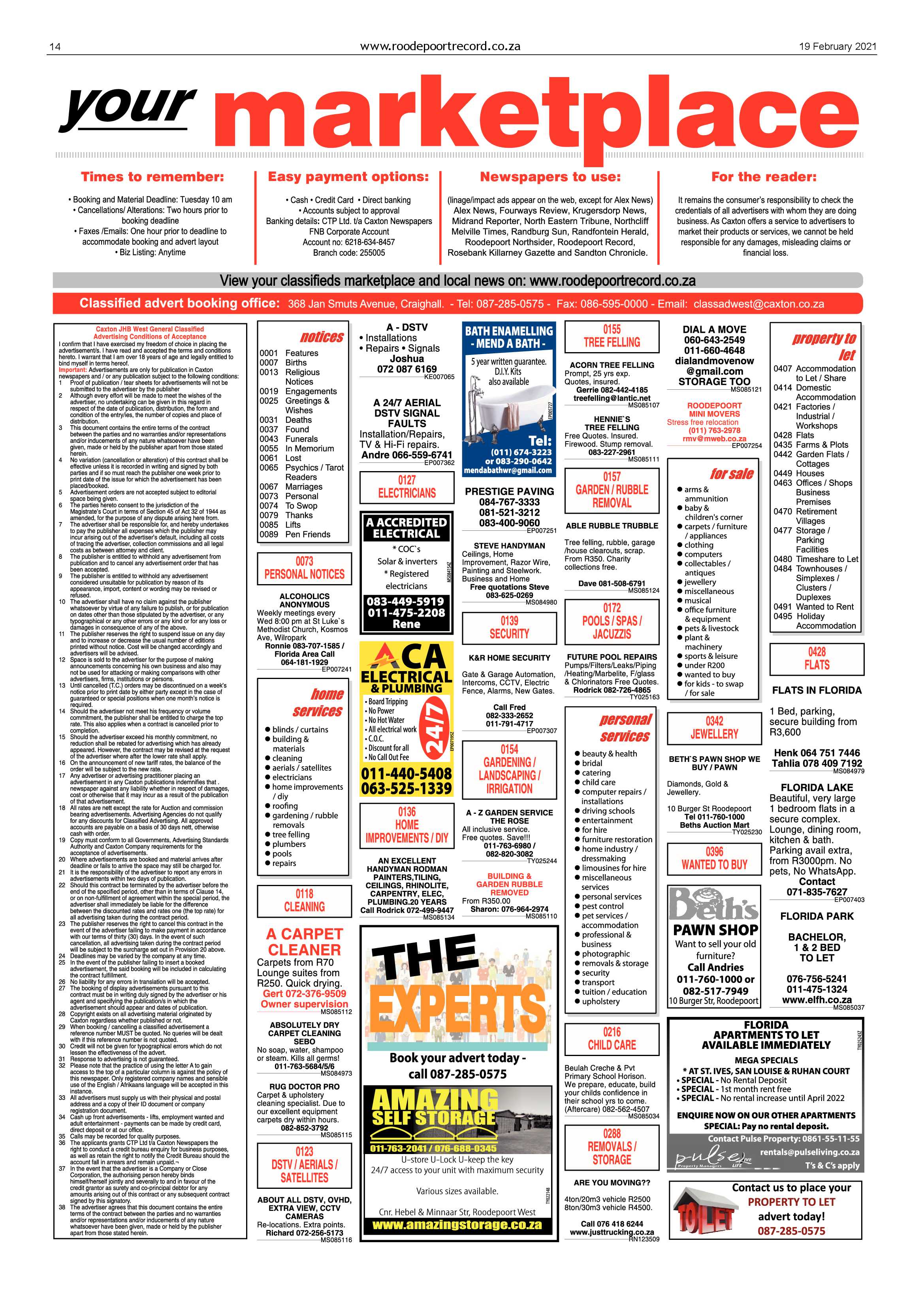 Roodepoort Record 19 February 2021 page 14