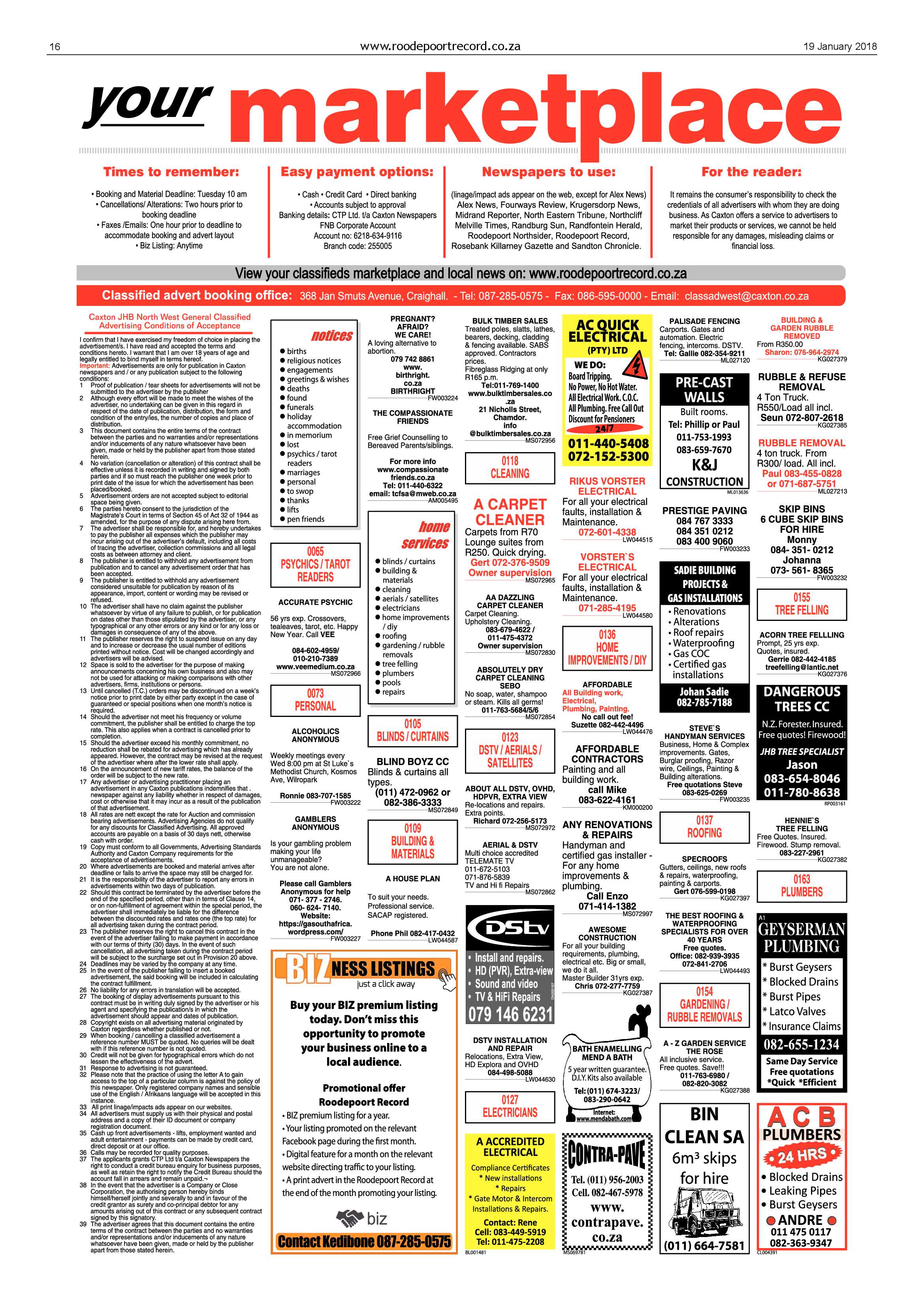 Roodepoort Record 19 January 2018 page 16