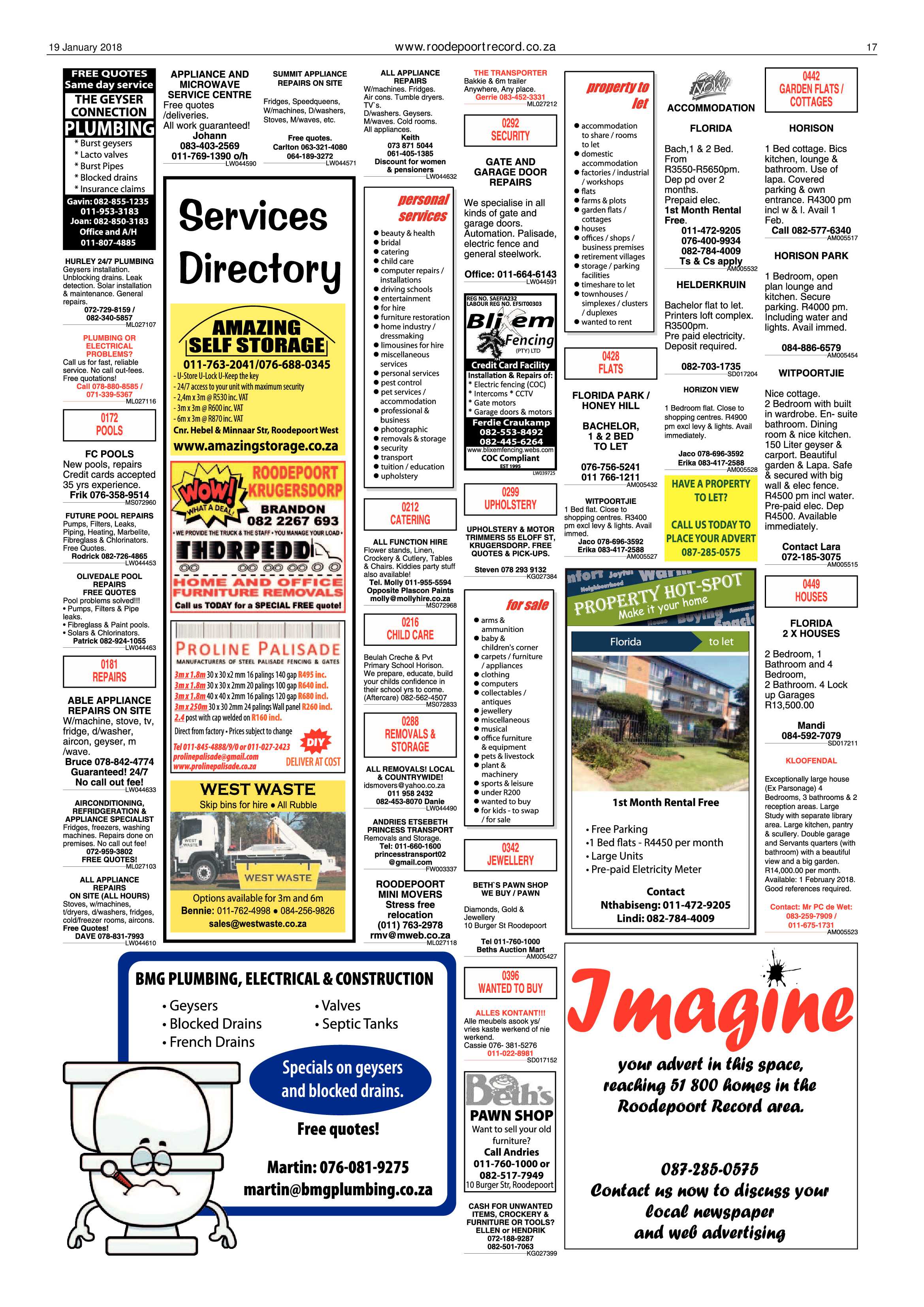 Roodepoort Record 19 January 2018 page 17