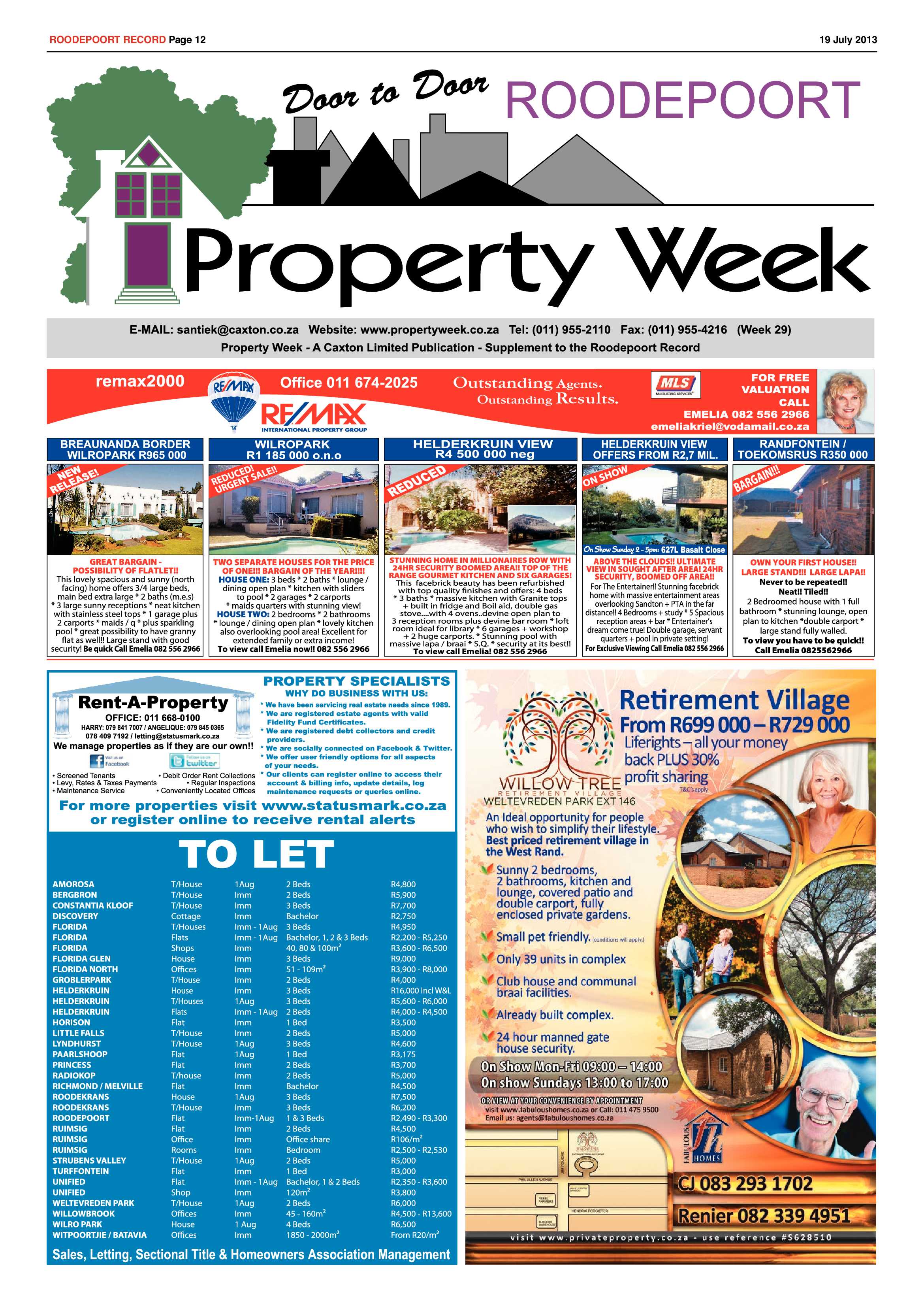Roodepoort Record 19 July 2013 page 12