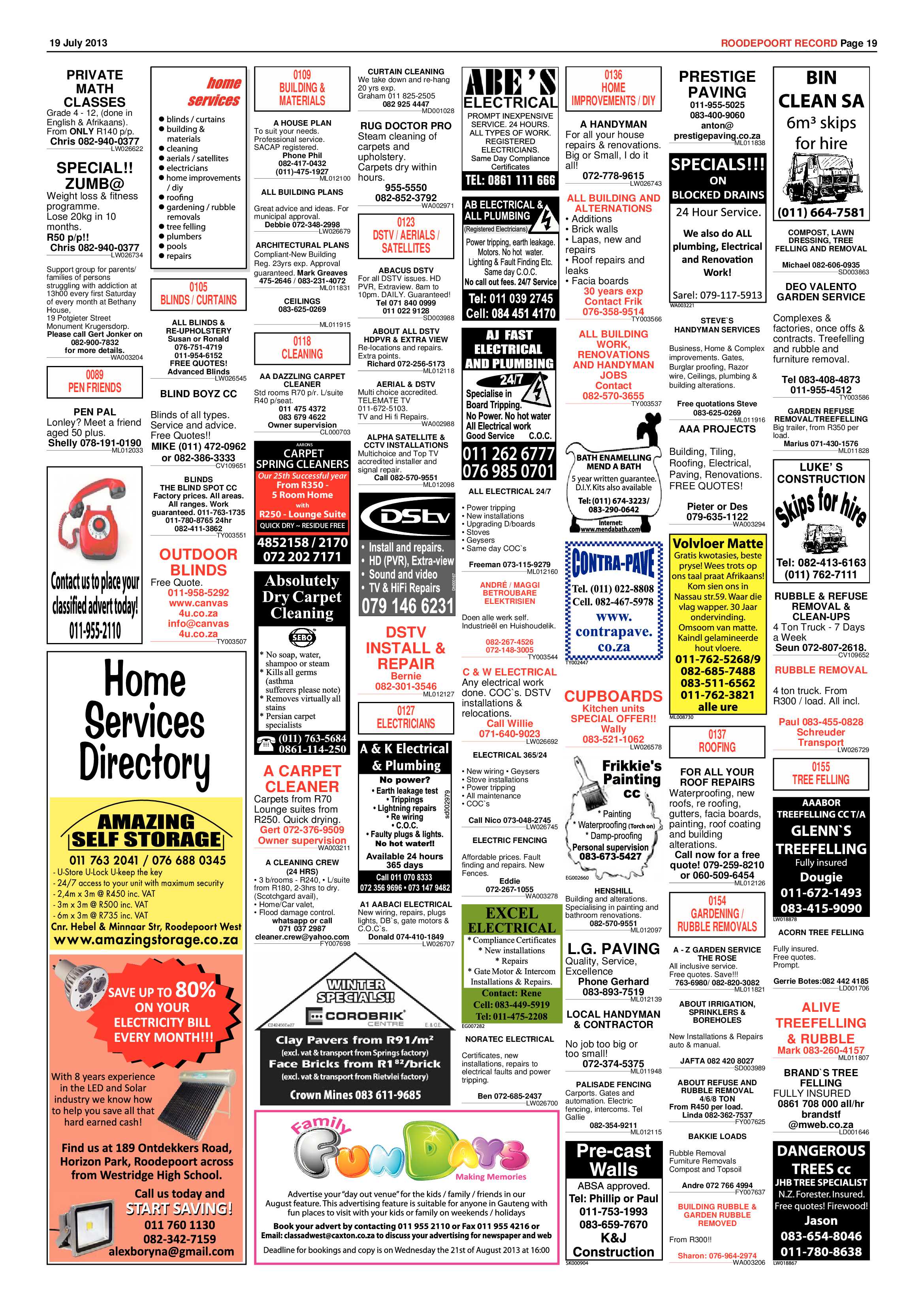 Roodepoort Record 19 July 2013 page 19