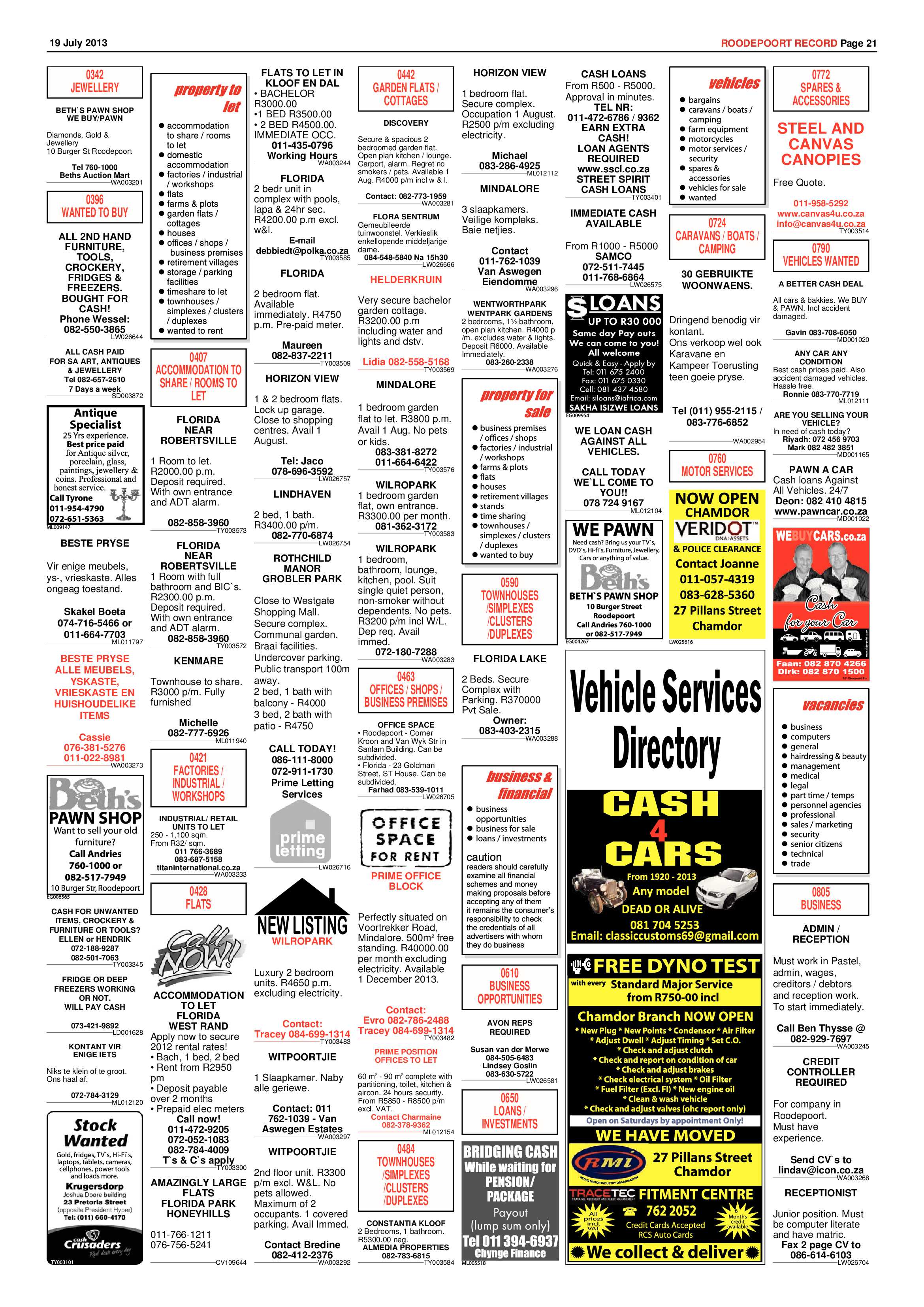 Roodepoort Record 19 July 2013 page 21