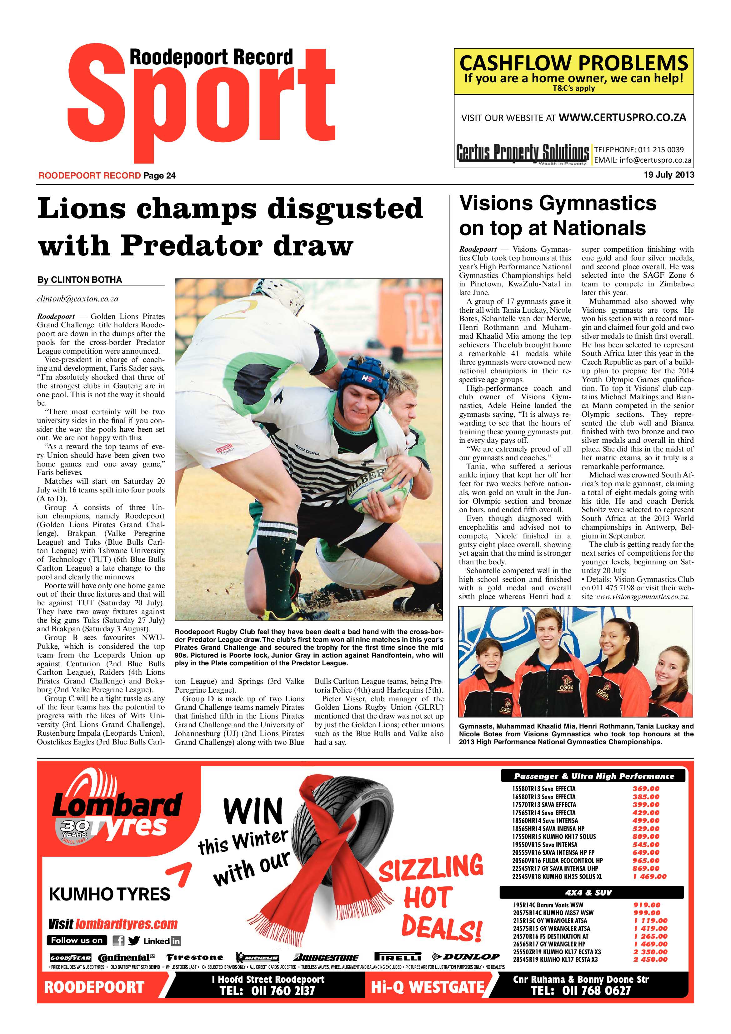 Roodepoort Record 19 July 2013 page 24