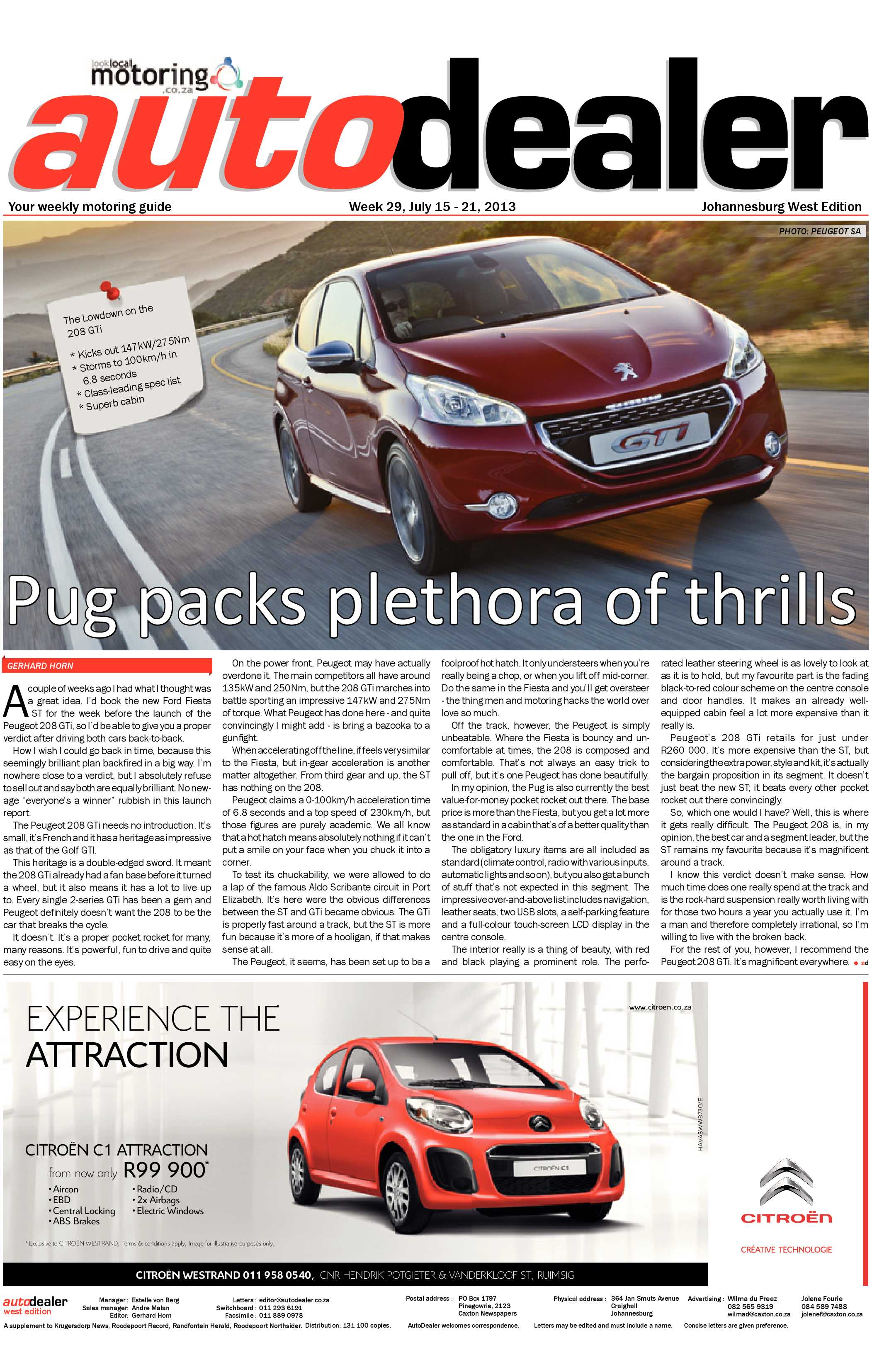 Roodepoort Record 19 July 2013 page 25