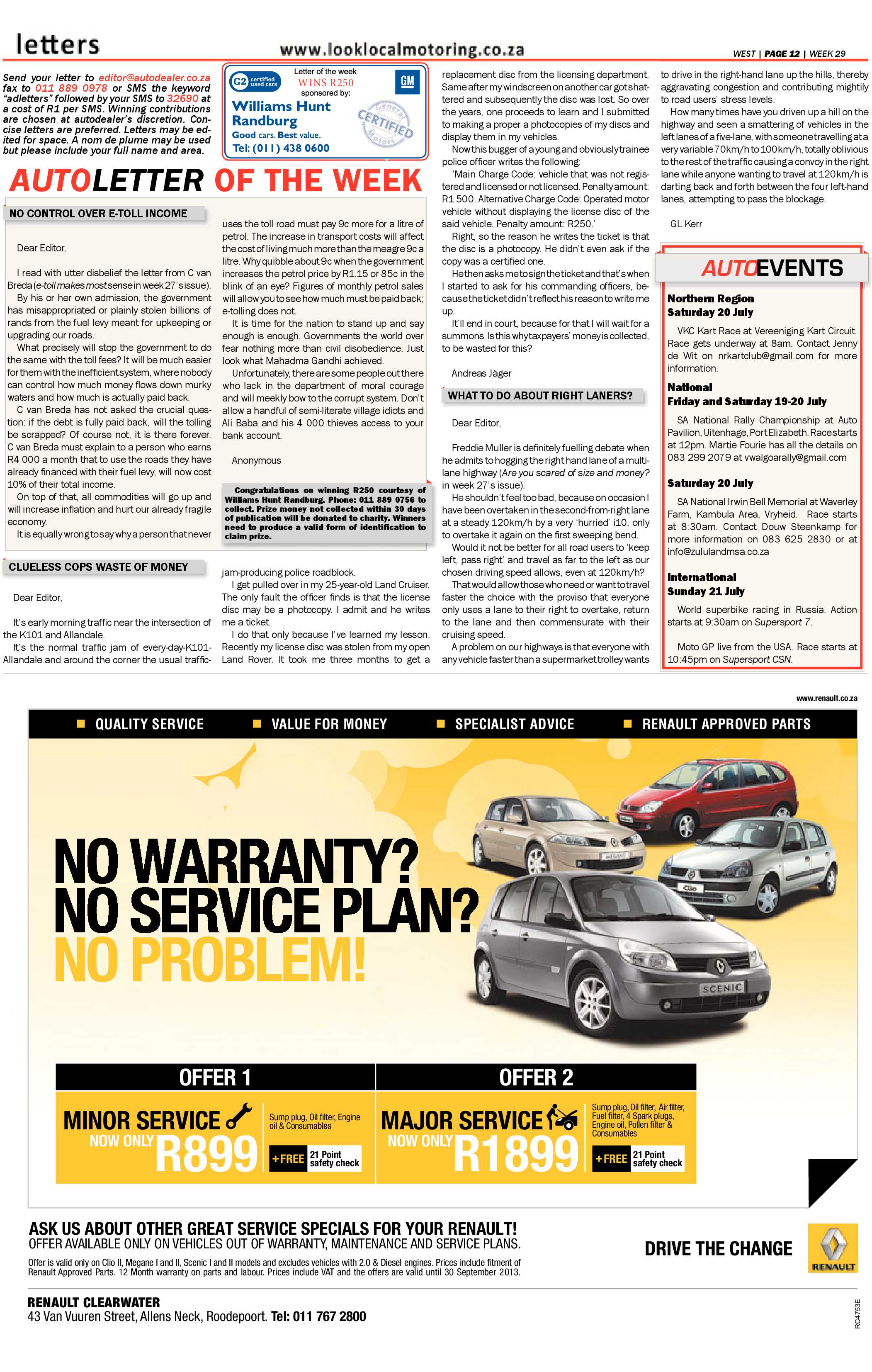 Roodepoort Record 19 July 2013 page 36