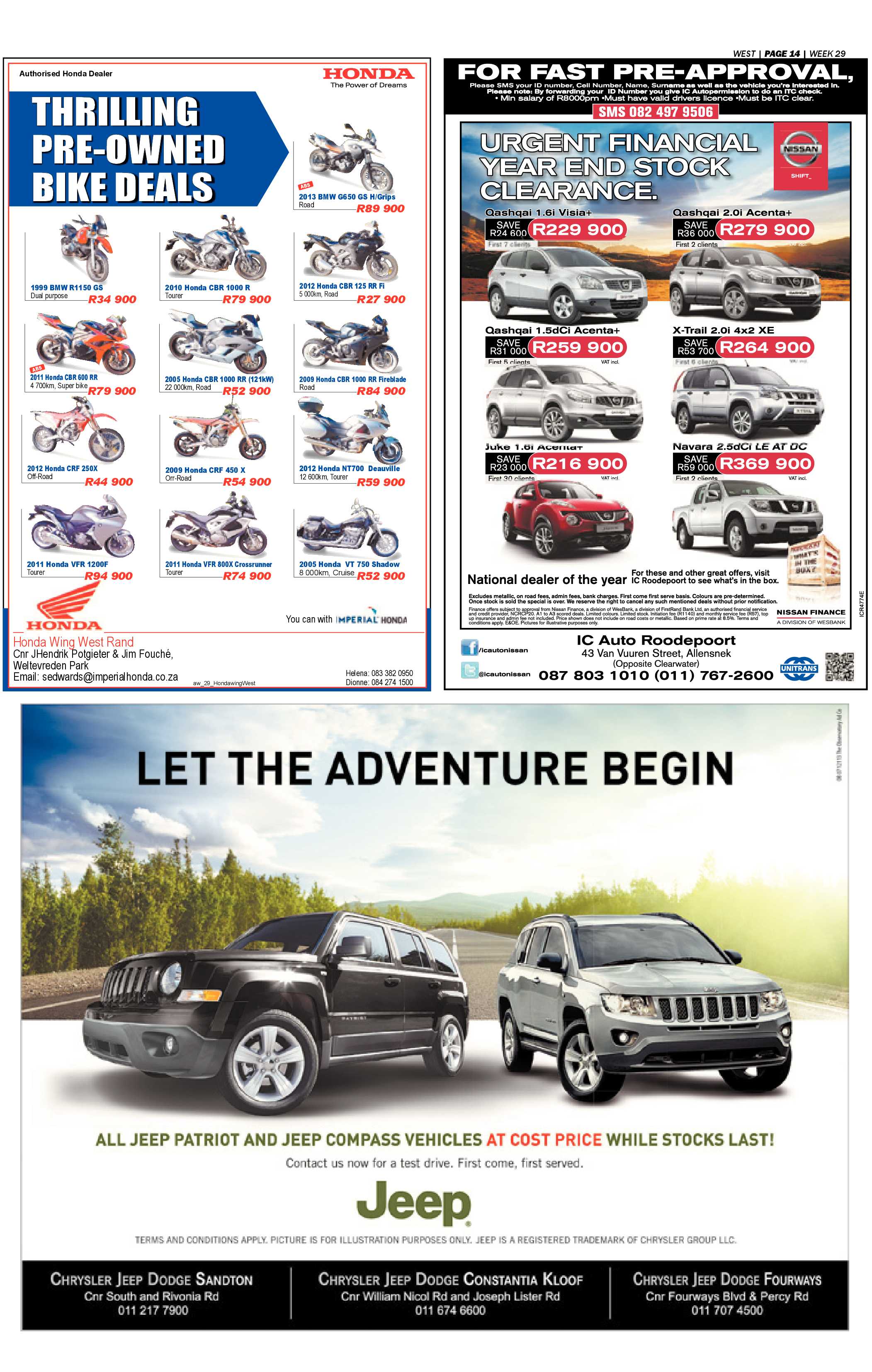 Roodepoort Record 19 July 2013 page 38