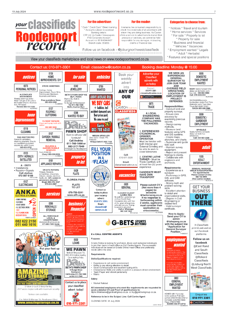 Roodepoort Record 19 July 2024 page 7