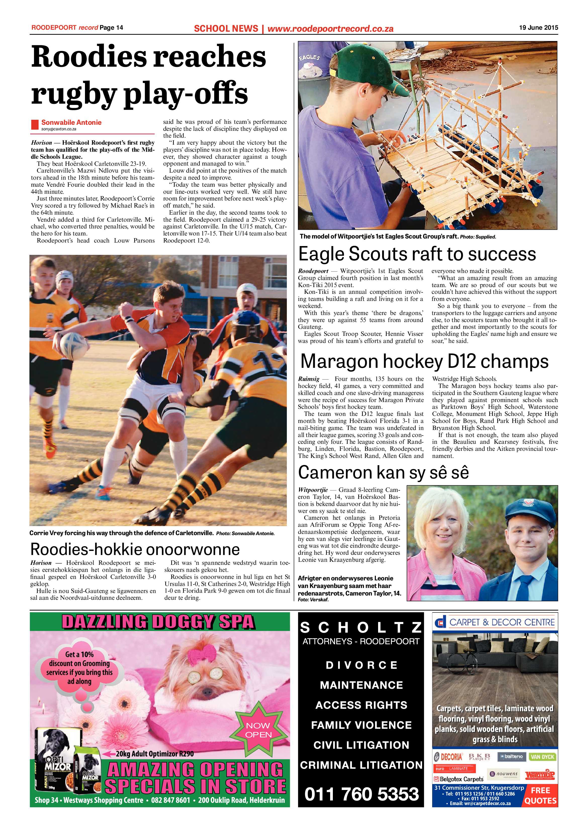 Roodepoort Record 19 June 2015 page 14