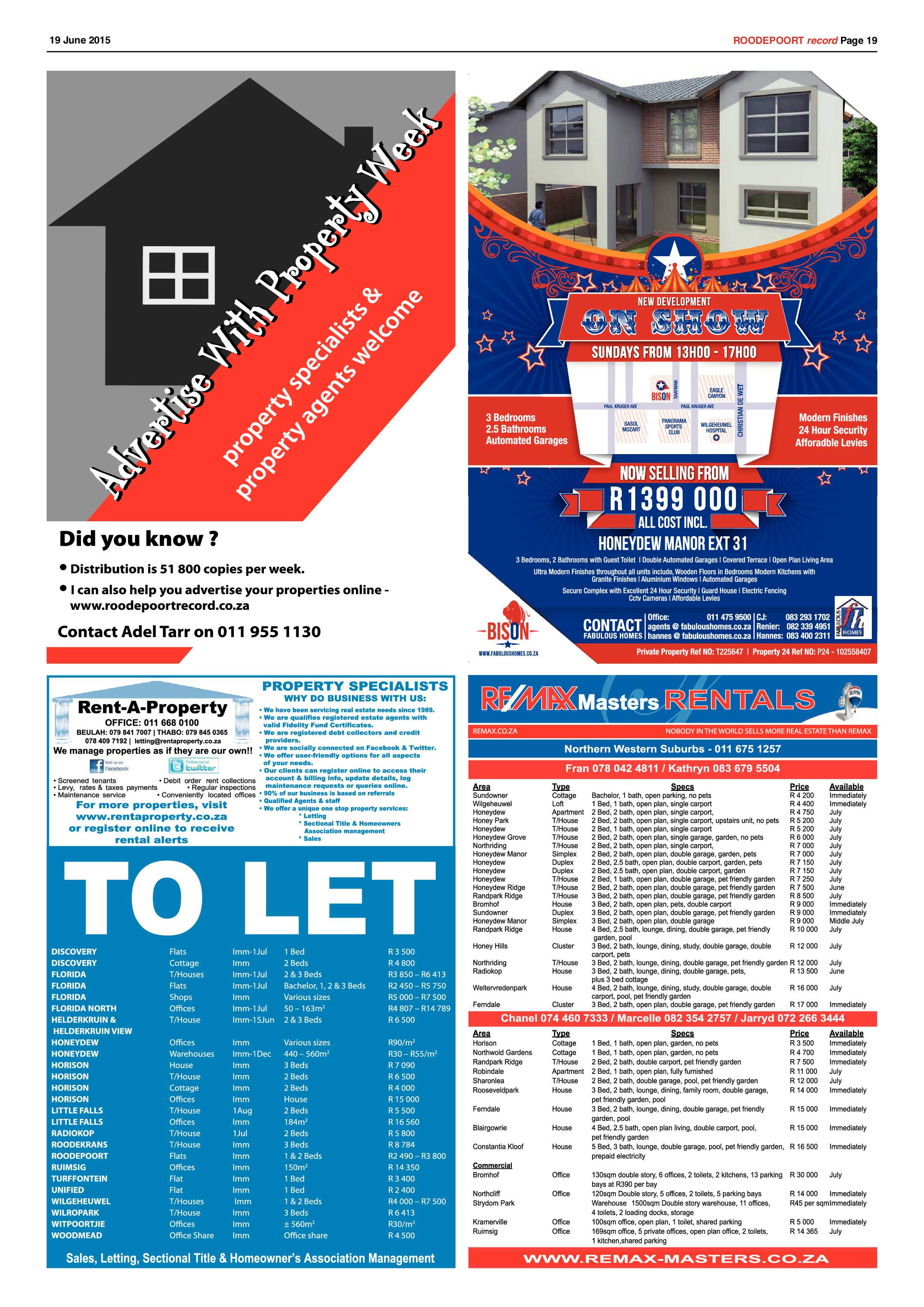 Roodepoort Record 19 June 2015 page 19