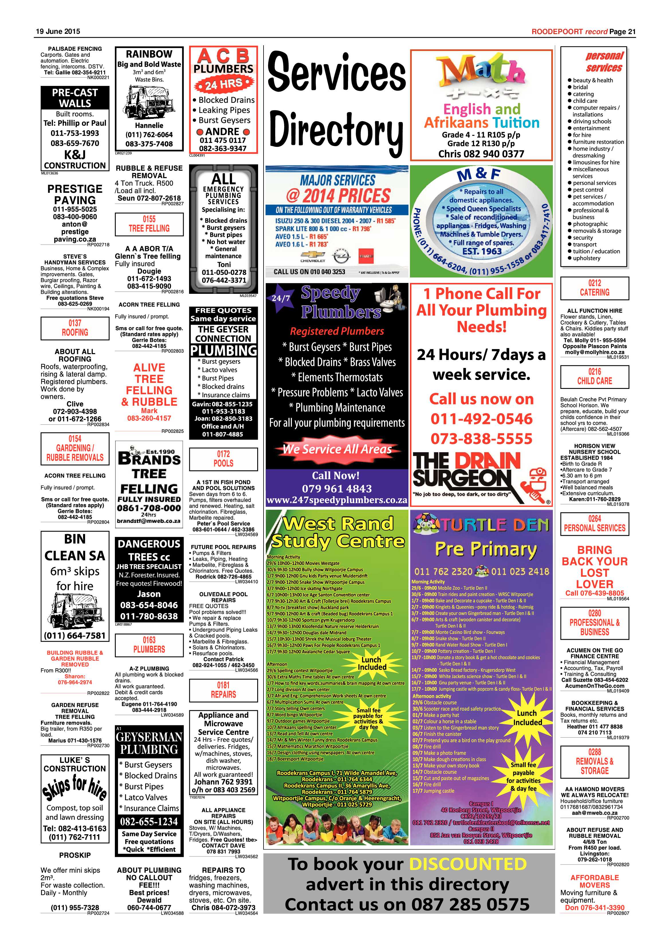 Roodepoort Record 19 June 2015 page 21