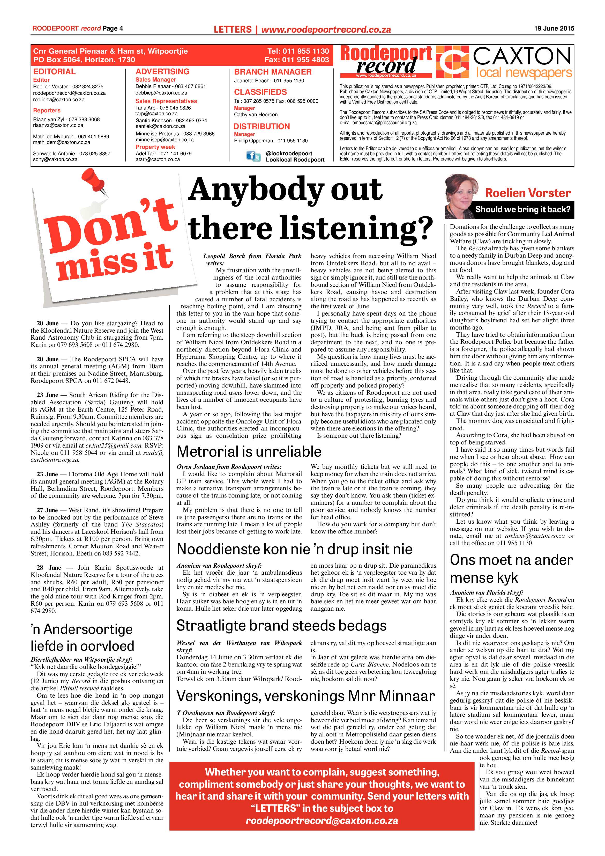 Roodepoort Record 19 June 2015 page 4