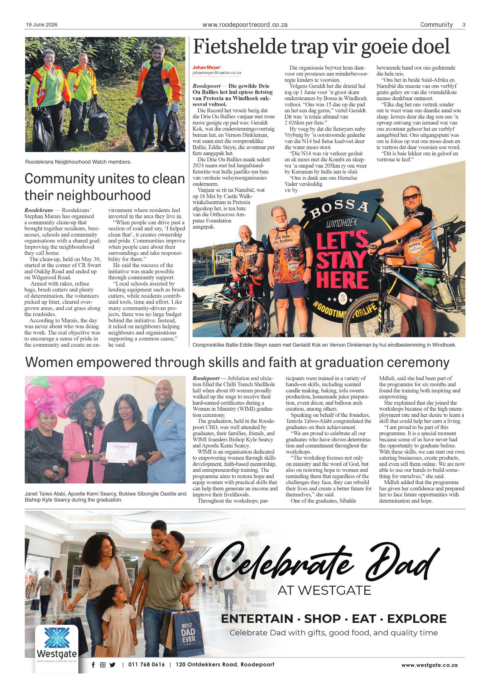 Roodepoort Record 19 June 2026 page 3