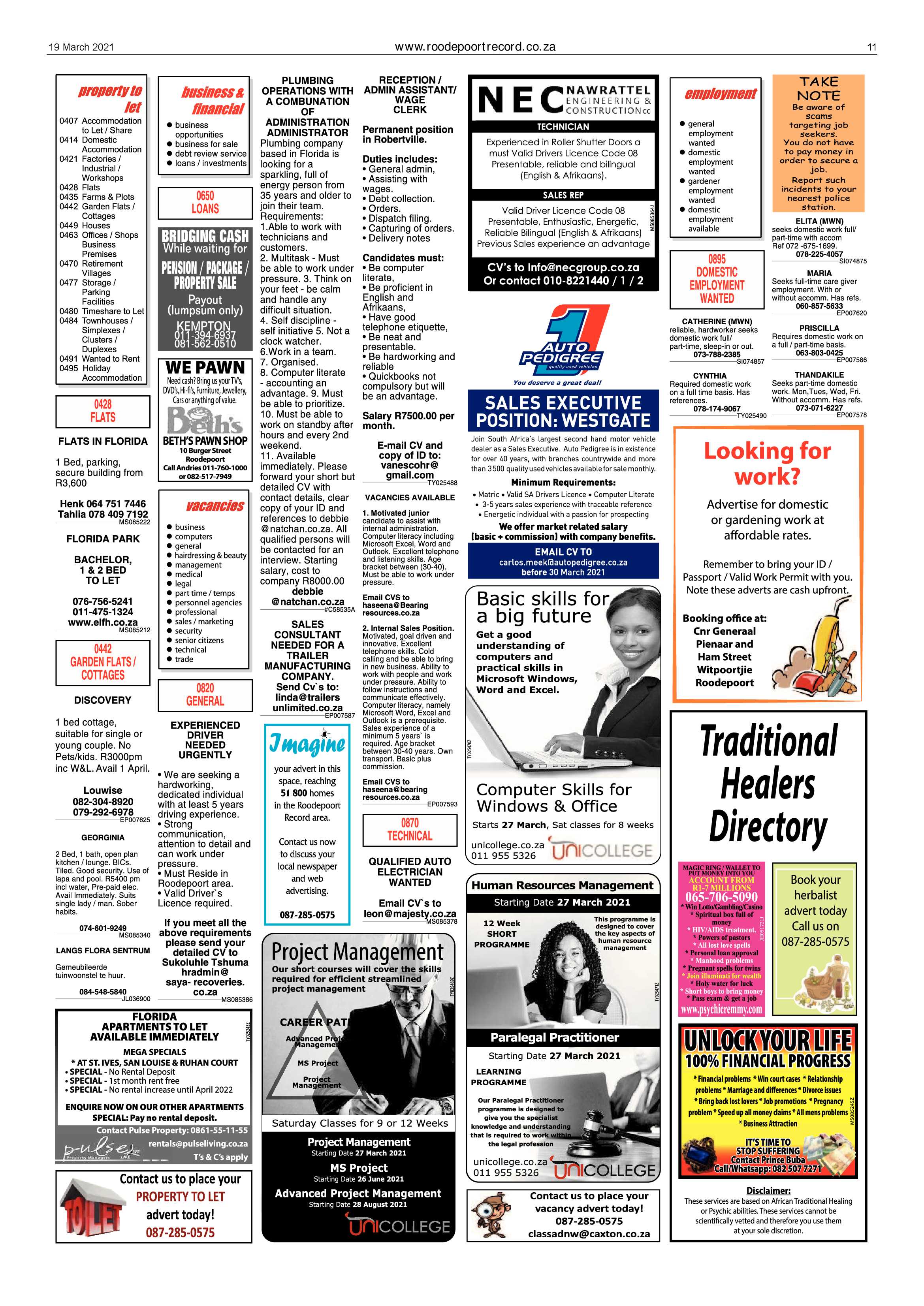Roodepoort Record 19 March 2021 page 11