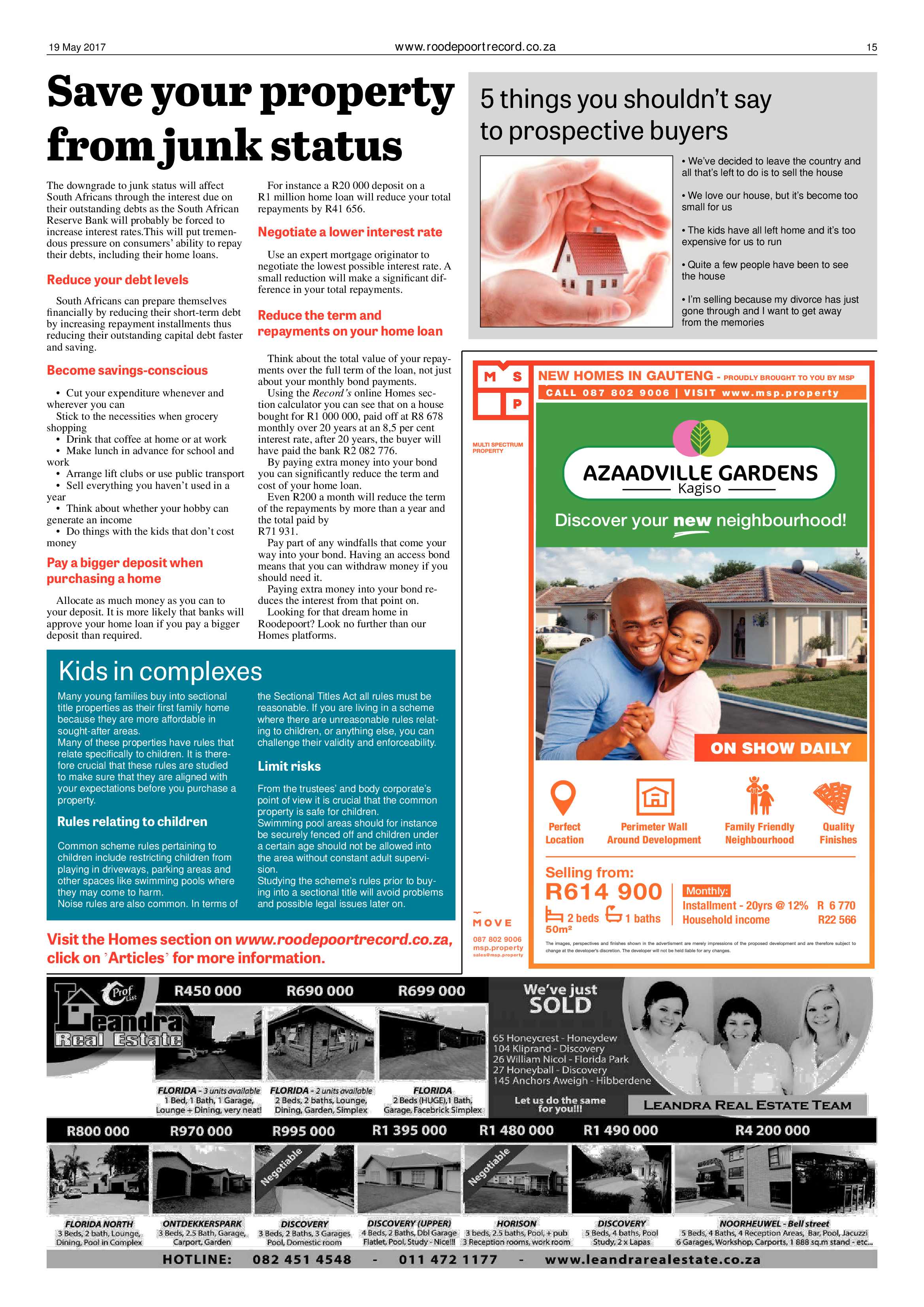 Roodepoort Record 19 May 2017 page 15
