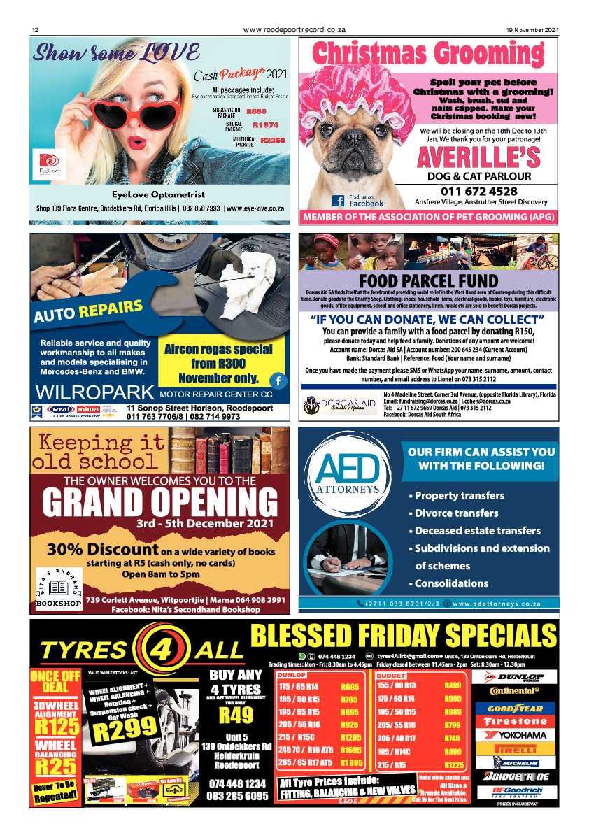 Roodepoort Record 19 November 2021 page 12