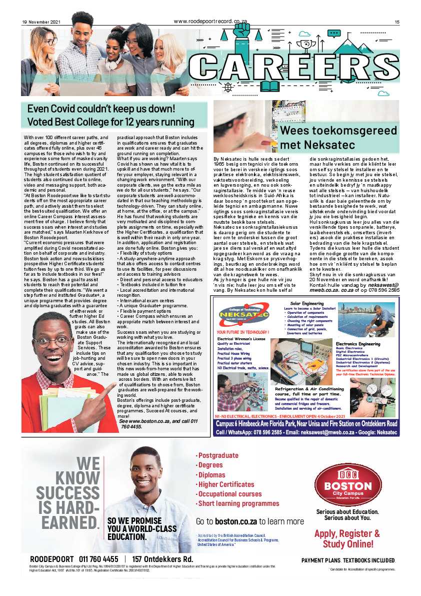 Roodepoort Record 19 November 2021 page 15