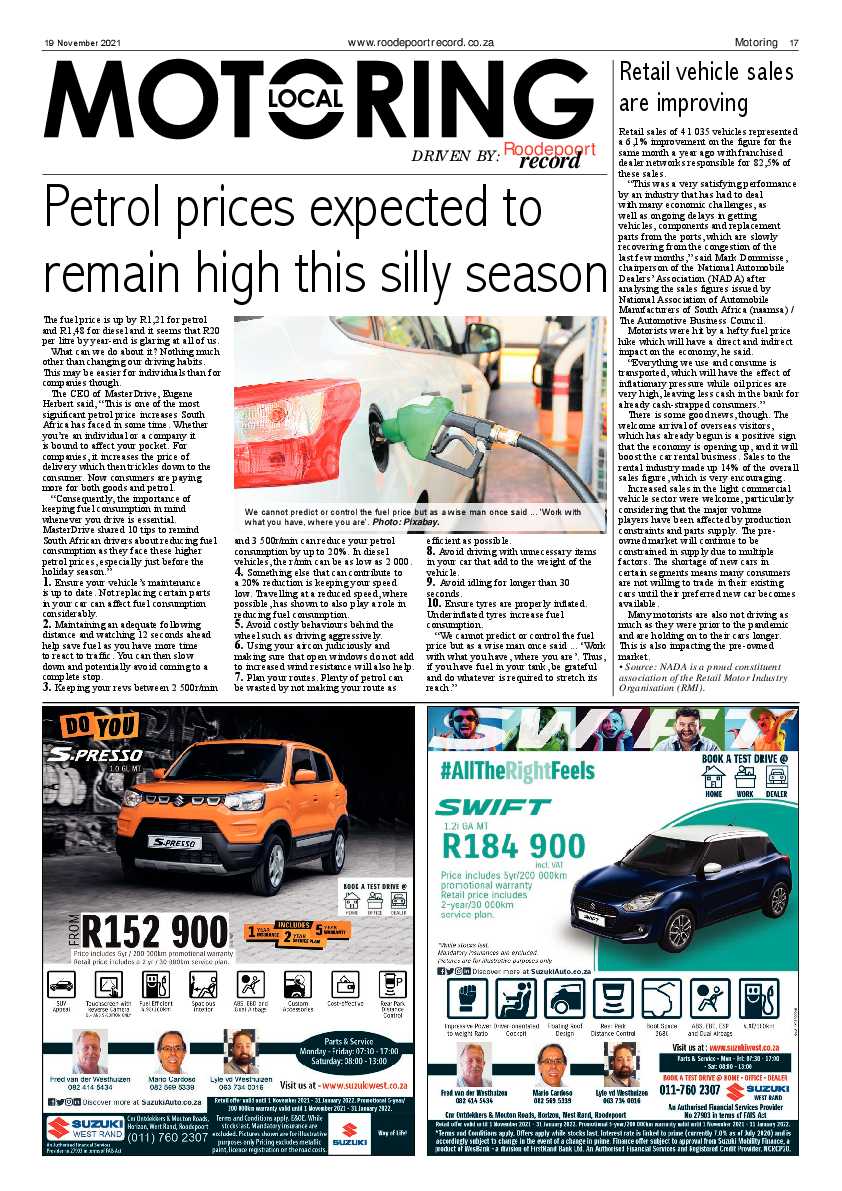 Roodepoort Record 19 November 2021 page 17