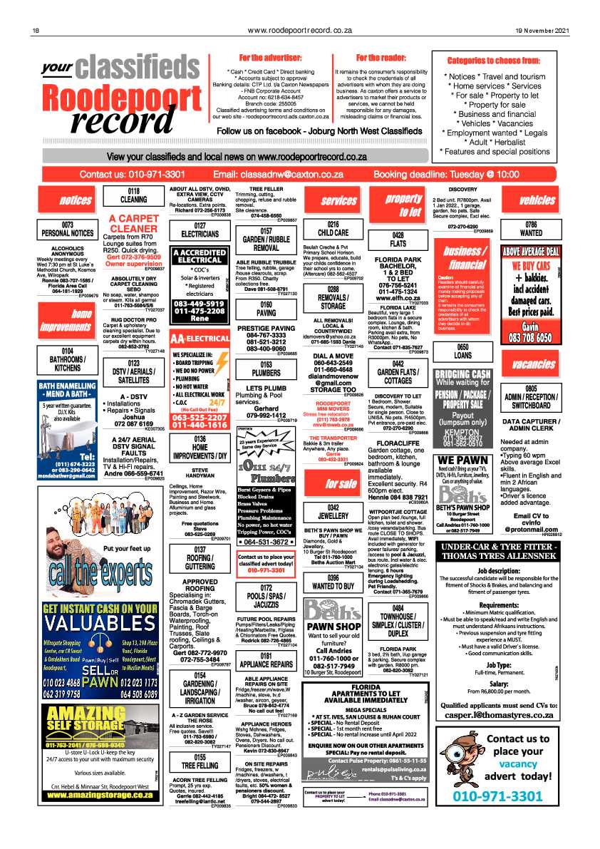 Roodepoort Record 19 November 2021 page 18