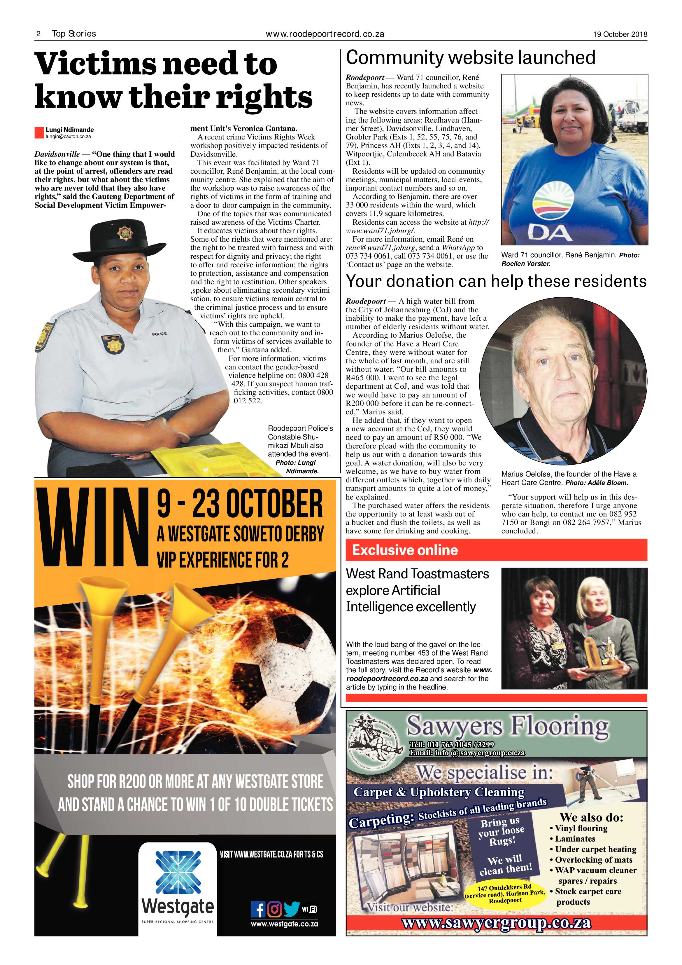 Roodepoort Record 19 October 2018 page 2