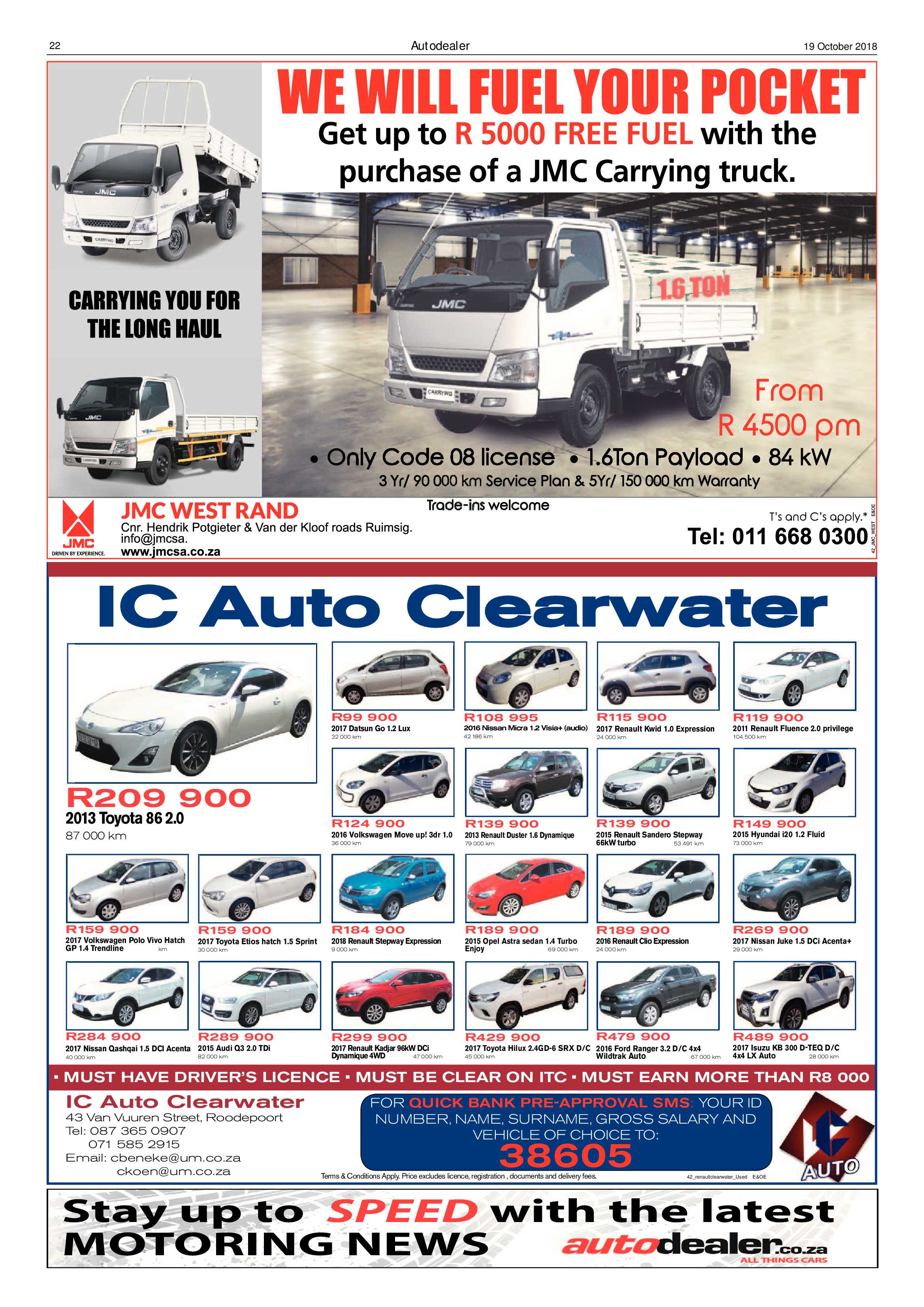 Roodepoort Record 19 October 2018 page 22