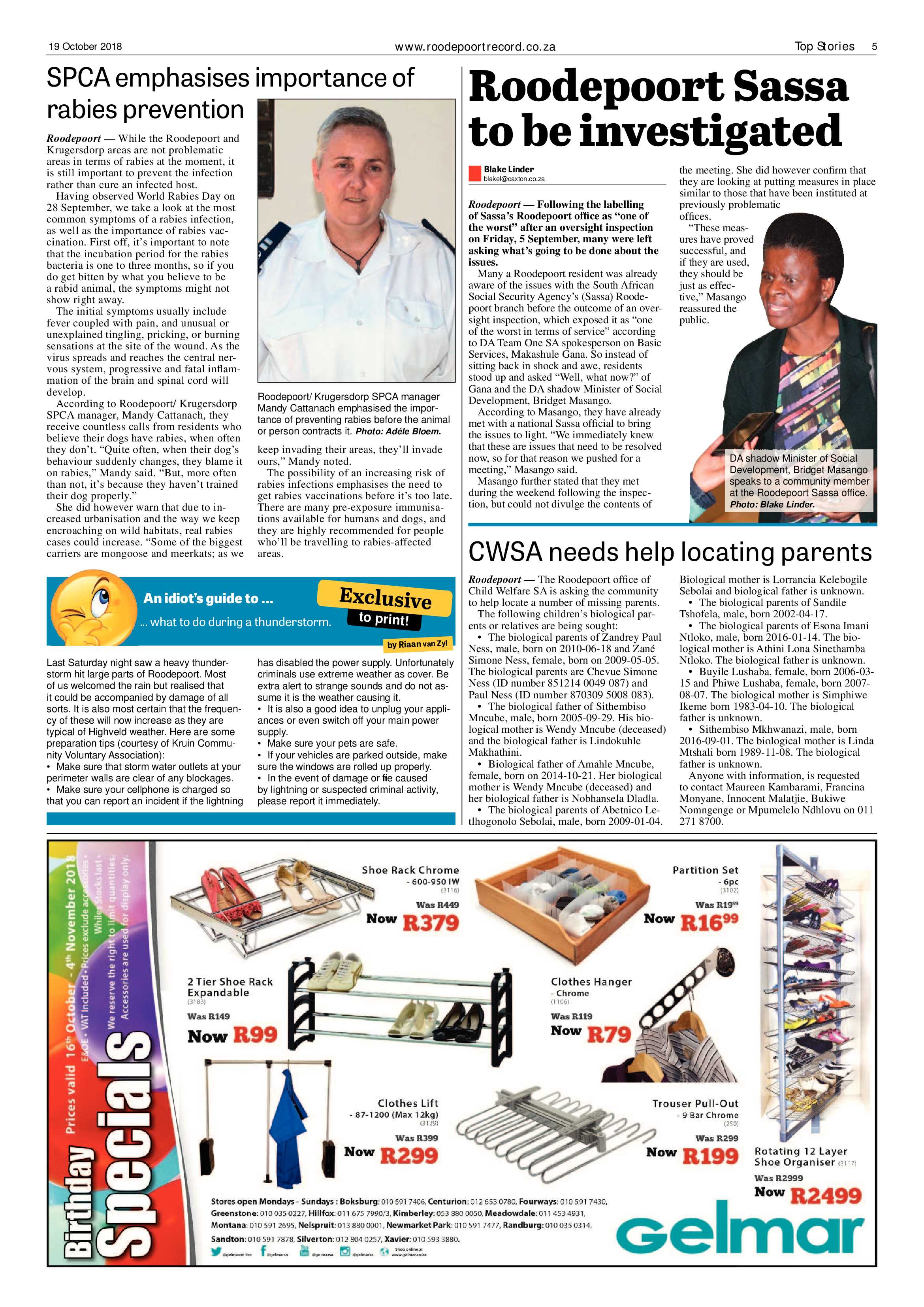 Roodepoort Record 19 October 2018 page 5