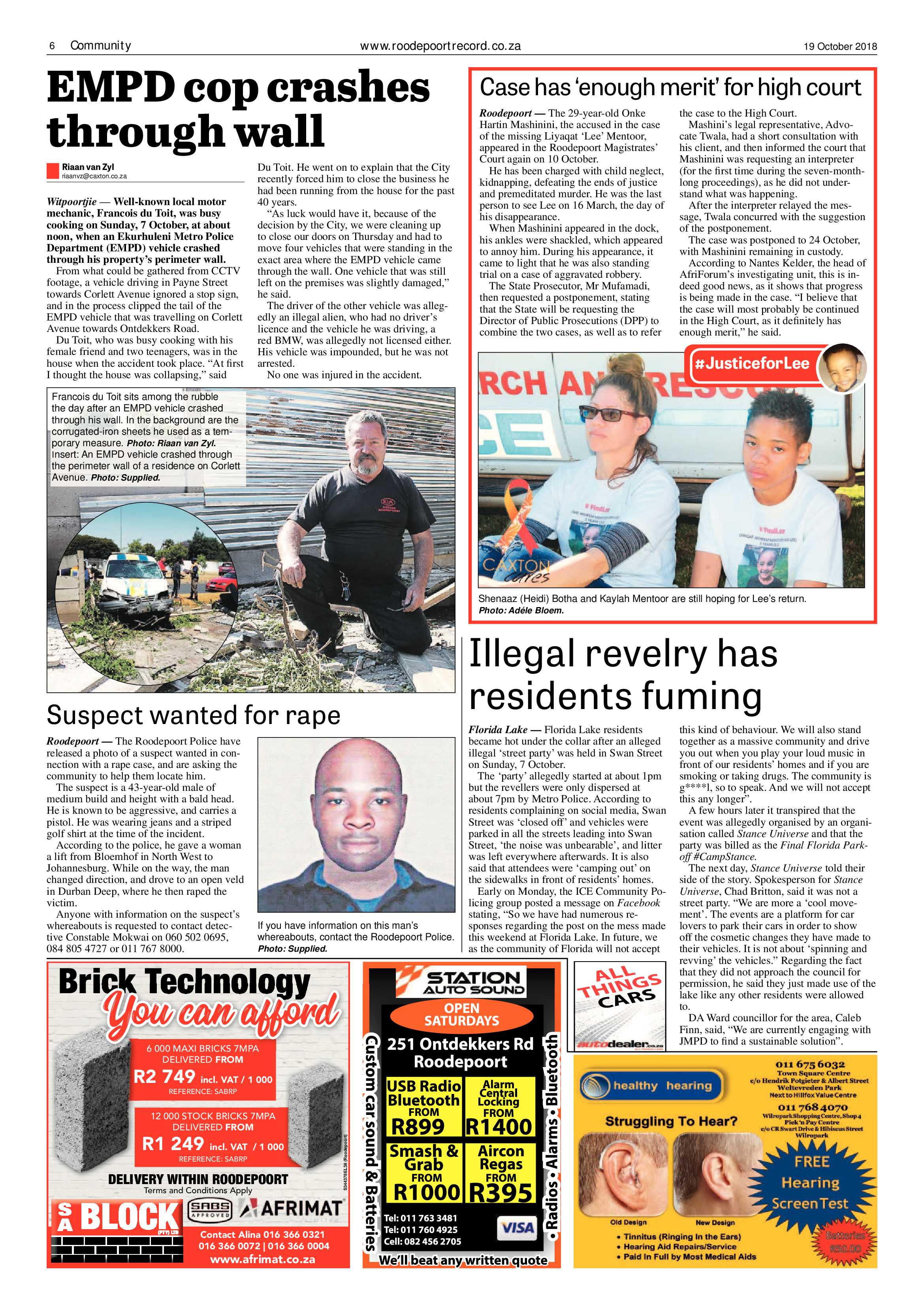 Roodepoort Record 19 October 2018 page 6
