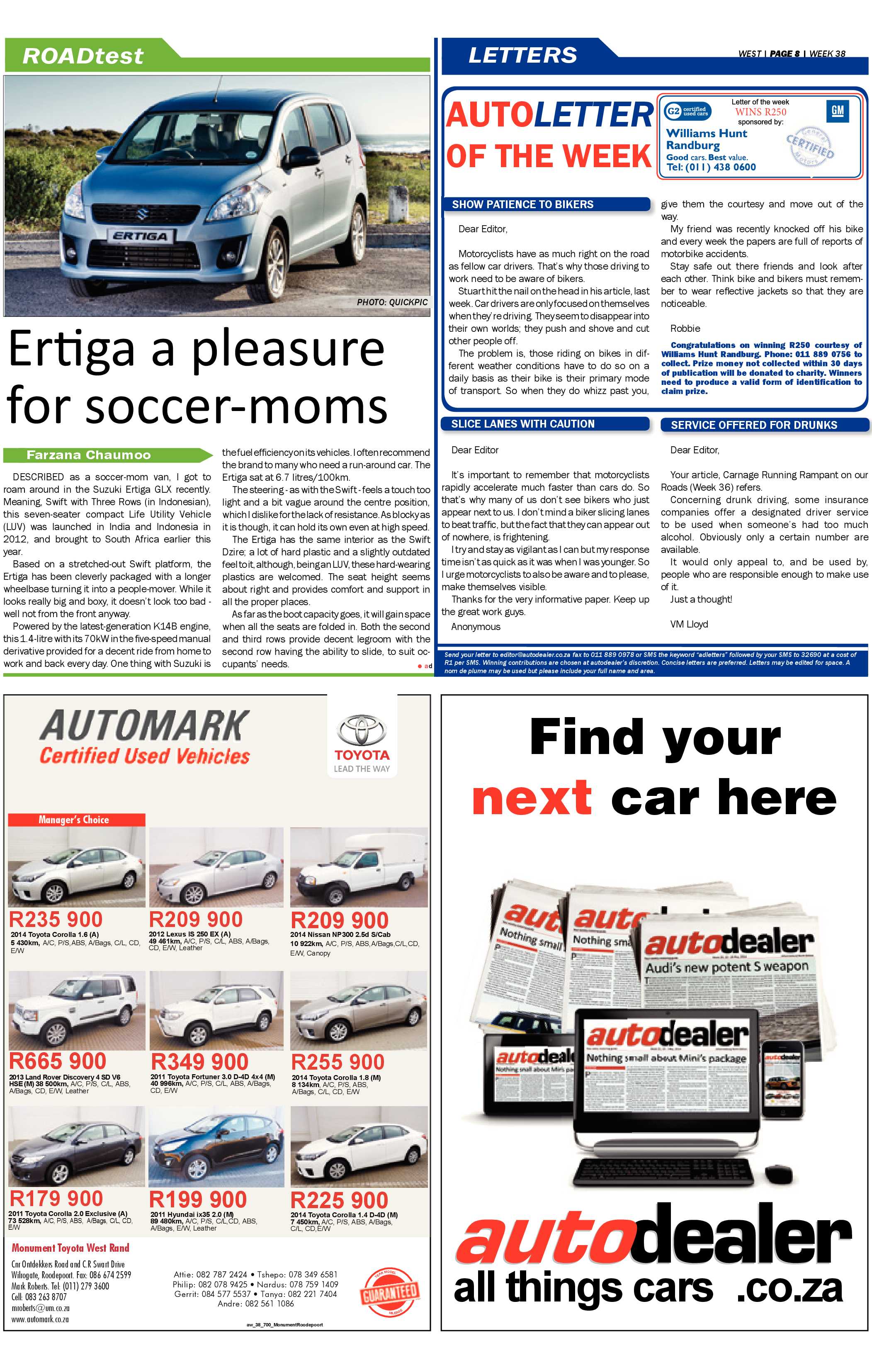 Roodepoort Record 19 September 2014 page 28