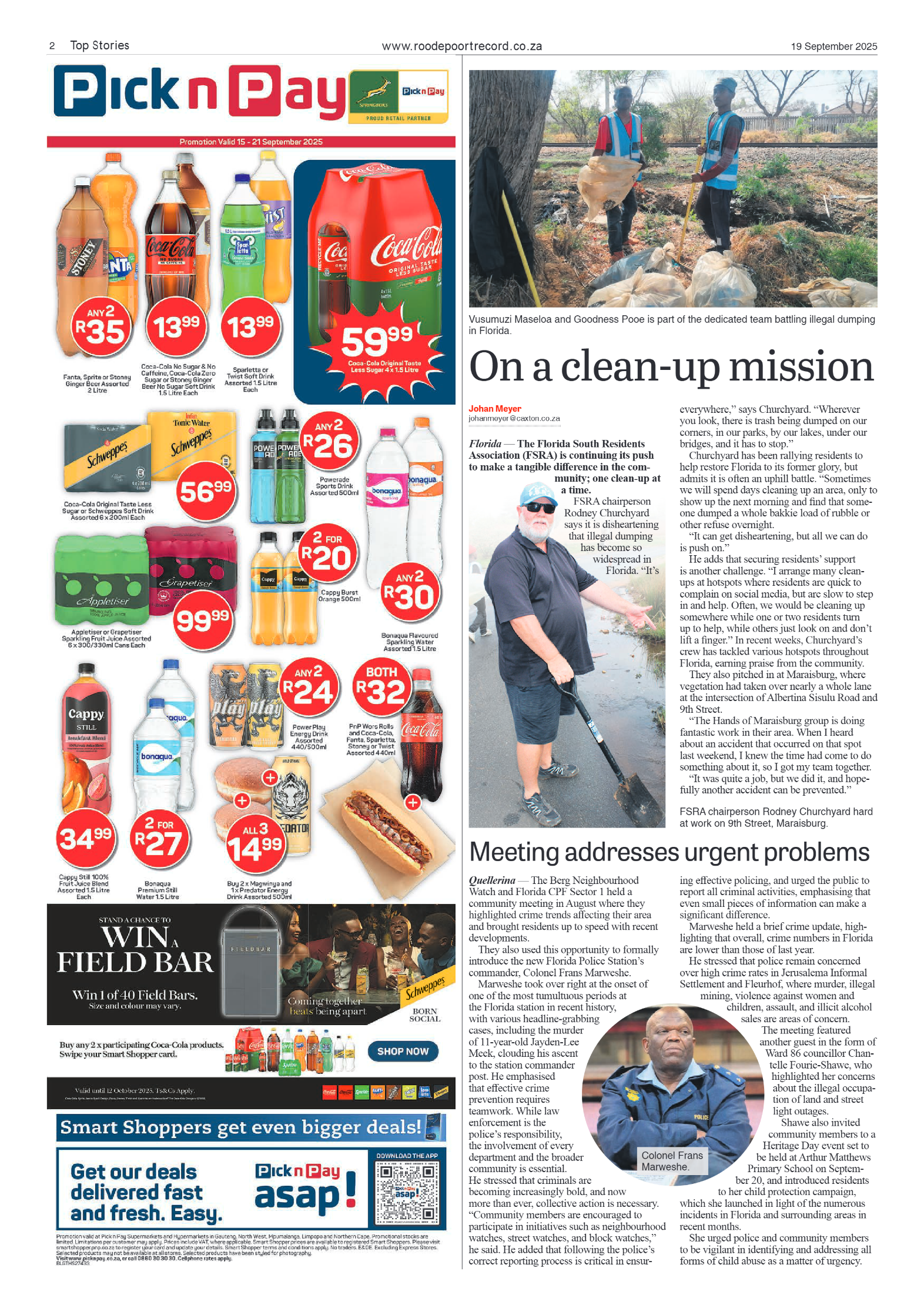 Roodepoort Record 19 September 2025 page 2