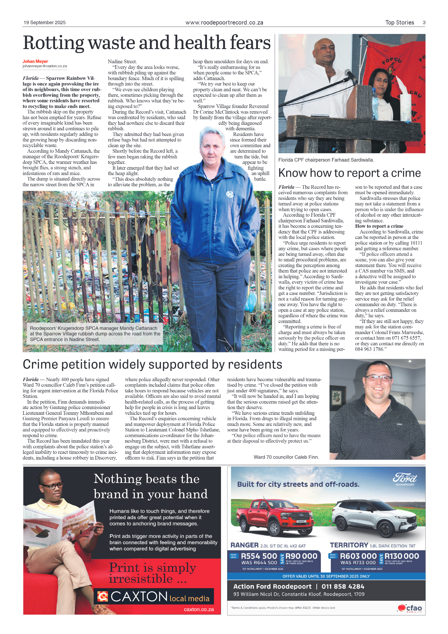 Roodepoort Record 19 September 2025 page 3