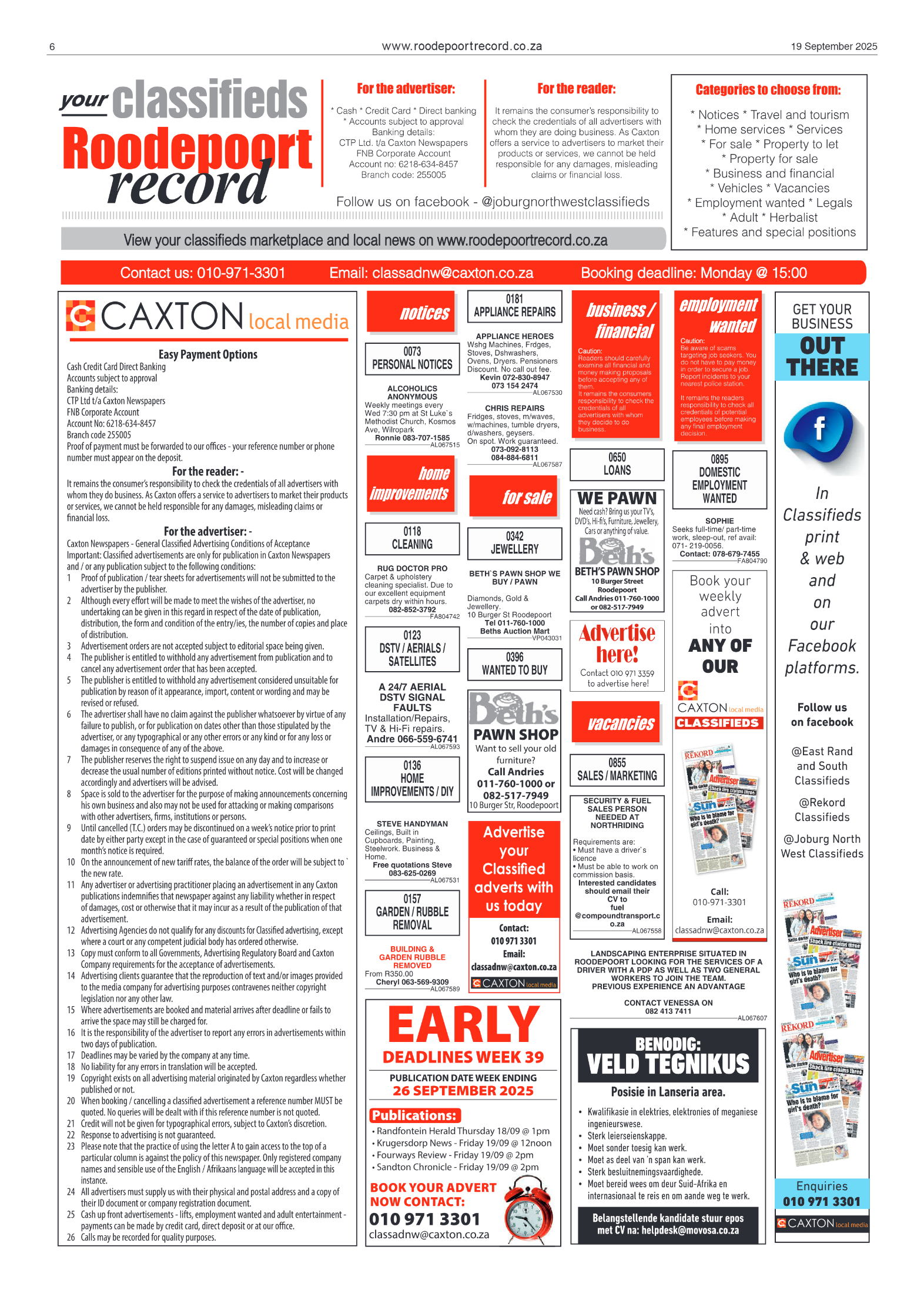 Roodepoort Record 19 September 2025 page 6