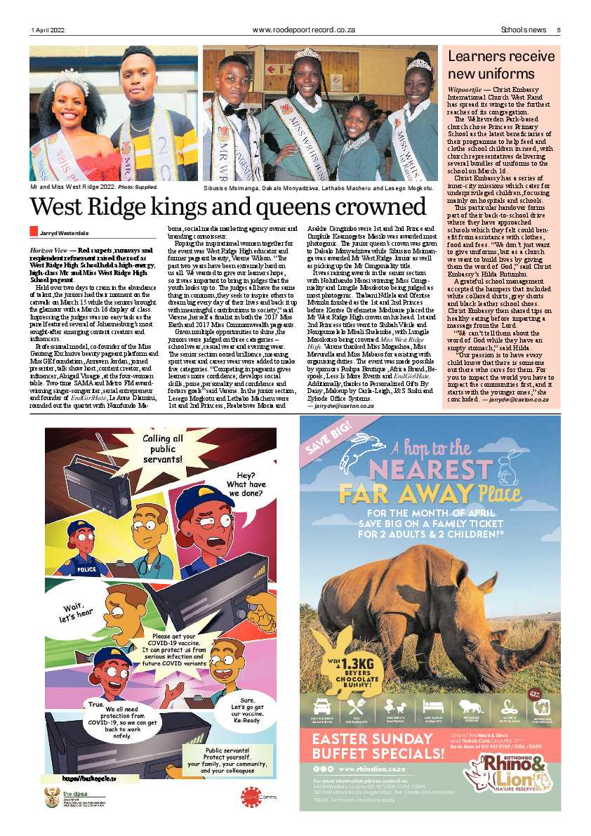 Roodepoort Record 1 April 2022 page 5