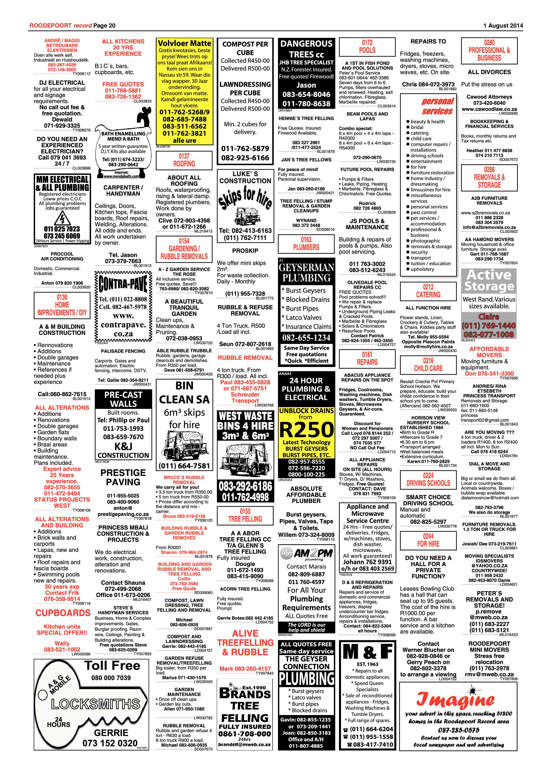 Roodepoort Record 1 August 2014 page 20